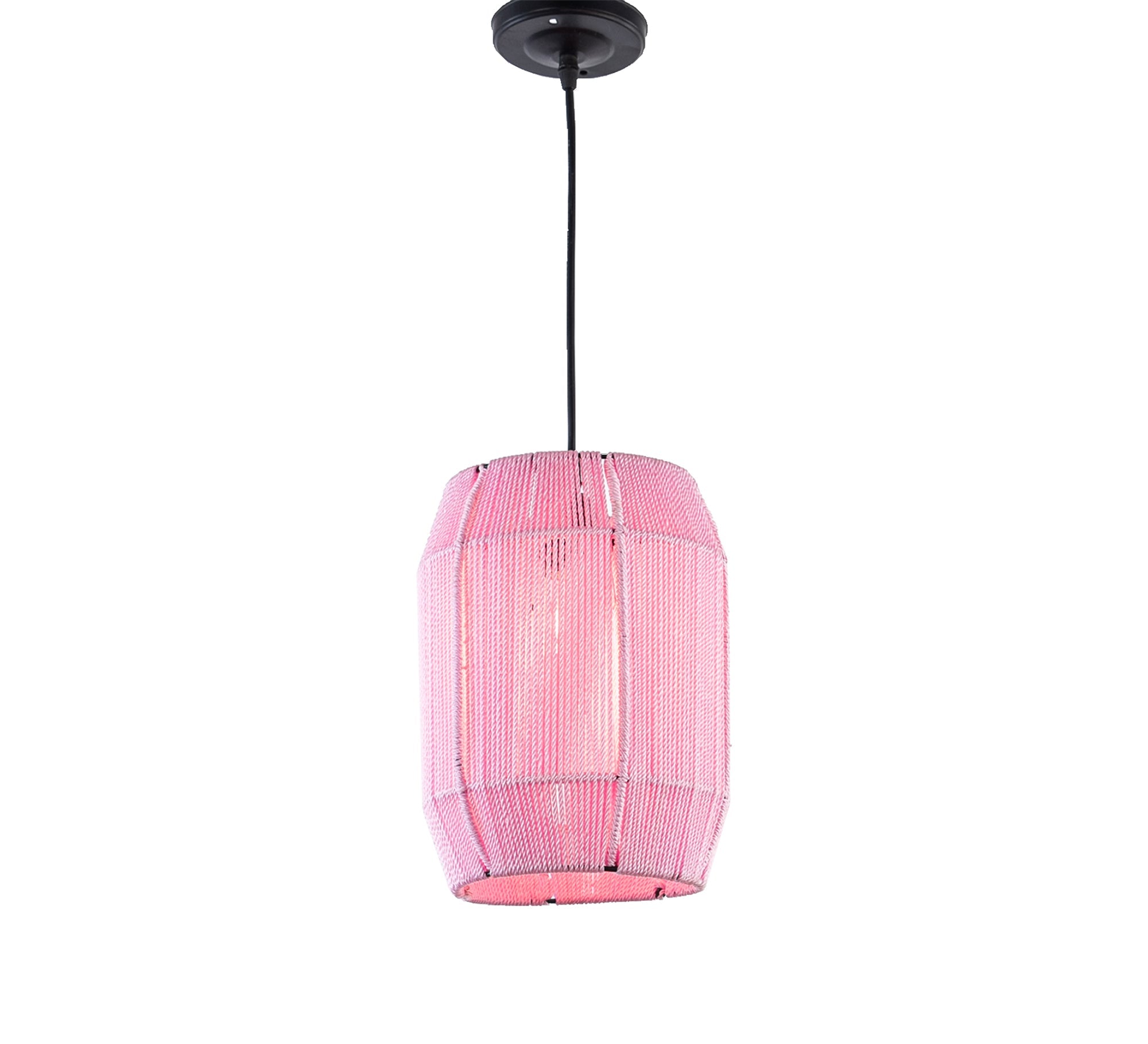 Pink macrame pendant light - Vitrine Furniture - Lighting