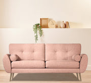 Pink sofa high on elegant wooden legs - Vitrine Furniture - Living room Sofas