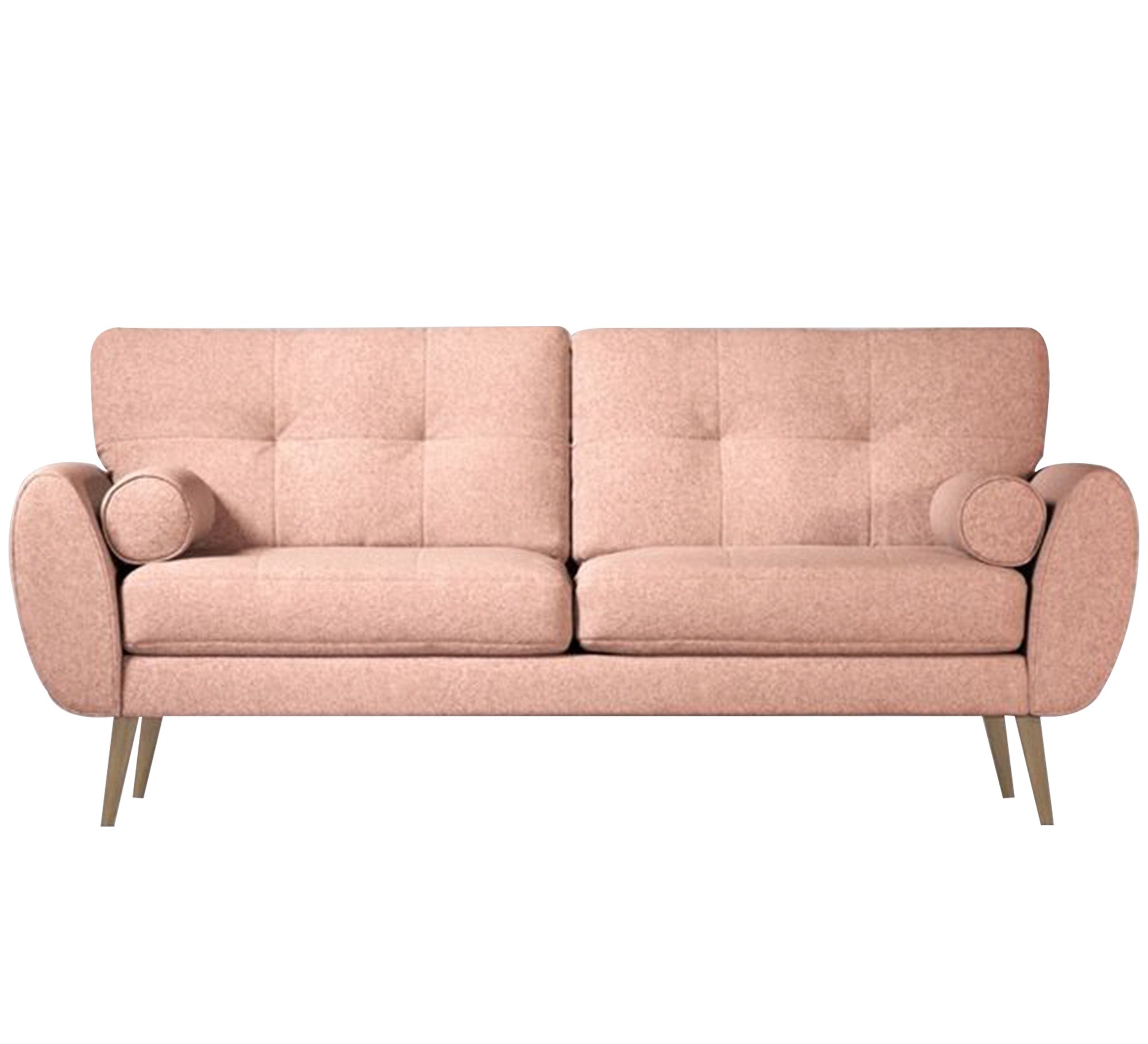 Pink sofa high on elegant wooden legs - Vitrine Furniture - Living room Sofas