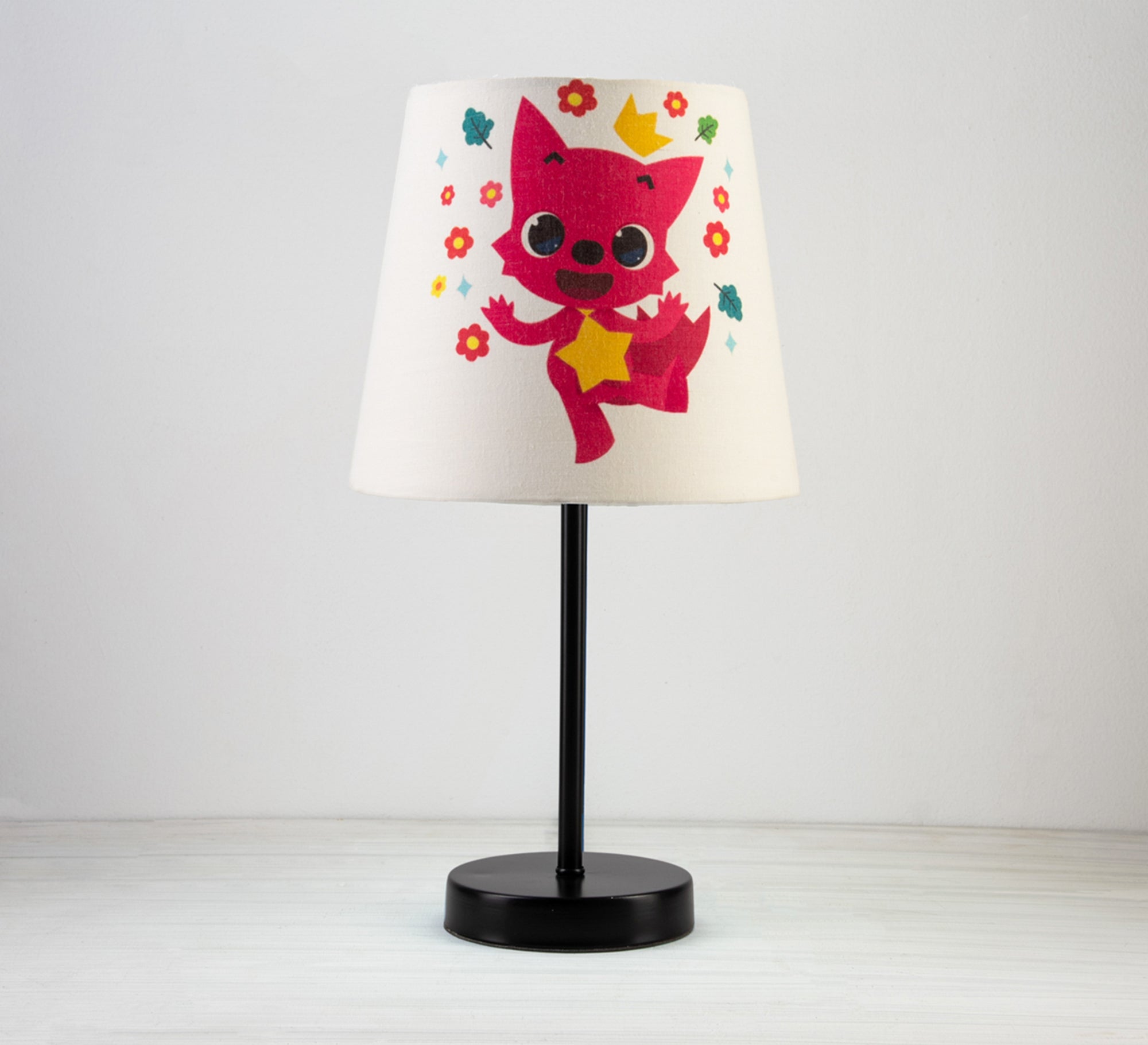Pinkfong Blue Lamp: A playful touch to your child's room with a black base. - Vitrine Furniture - Lighting