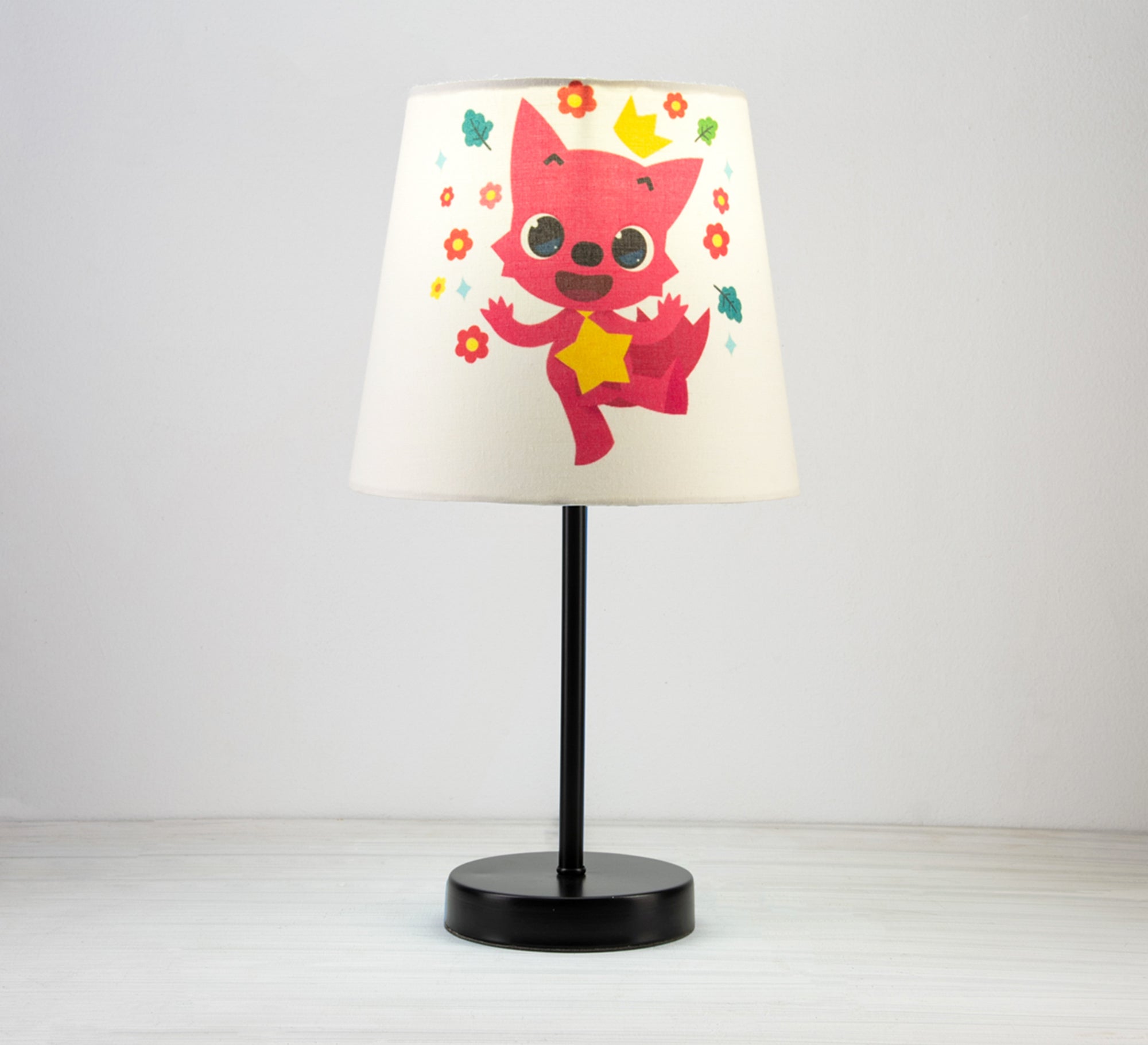 Pinkfong Blue Lamp: A playful touch to your child's room with a black base. - Vitrine Furniture - Lighting