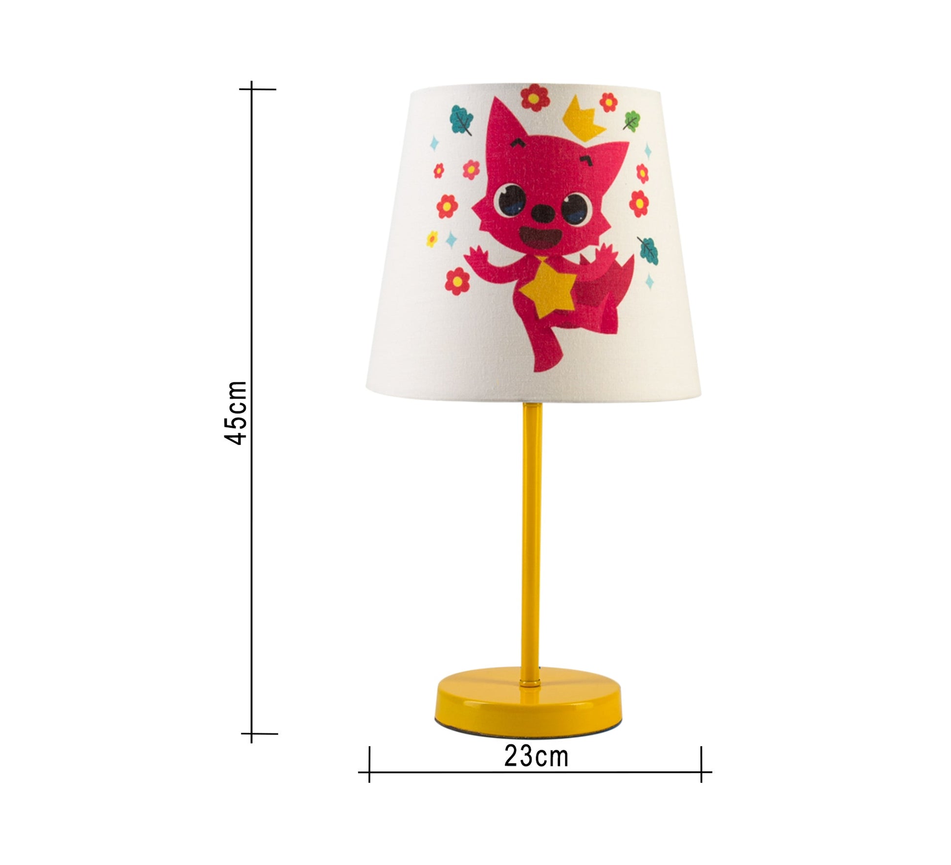 Pinkfong Blue Lamp: A playful touch to your child's room with a gold base. - Vitrine Furniture - Lighting