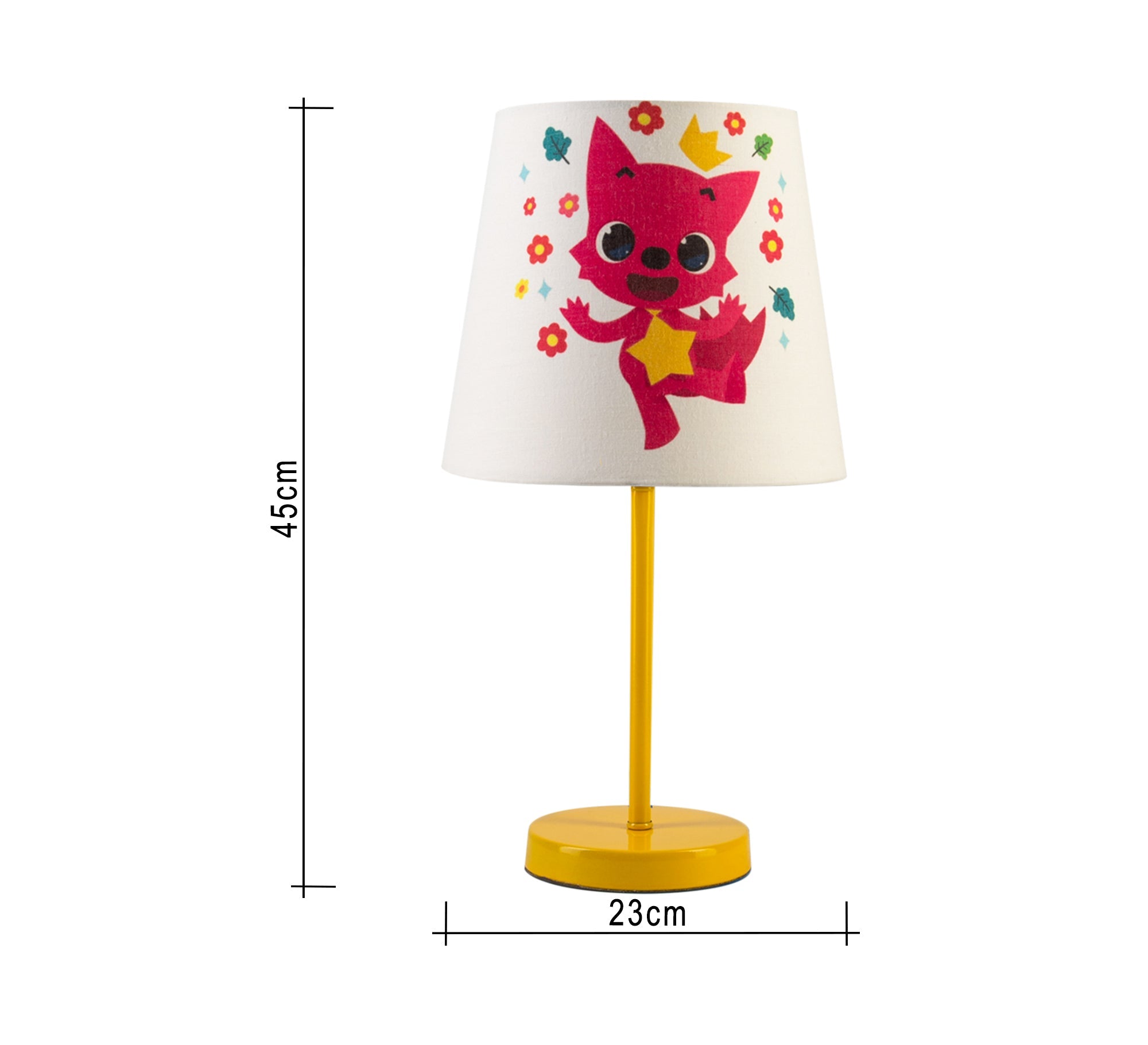 Pinkfong Blue Lamp: A playful touch to your child's room with a gold base. - Vitrine Furniture - Lighting