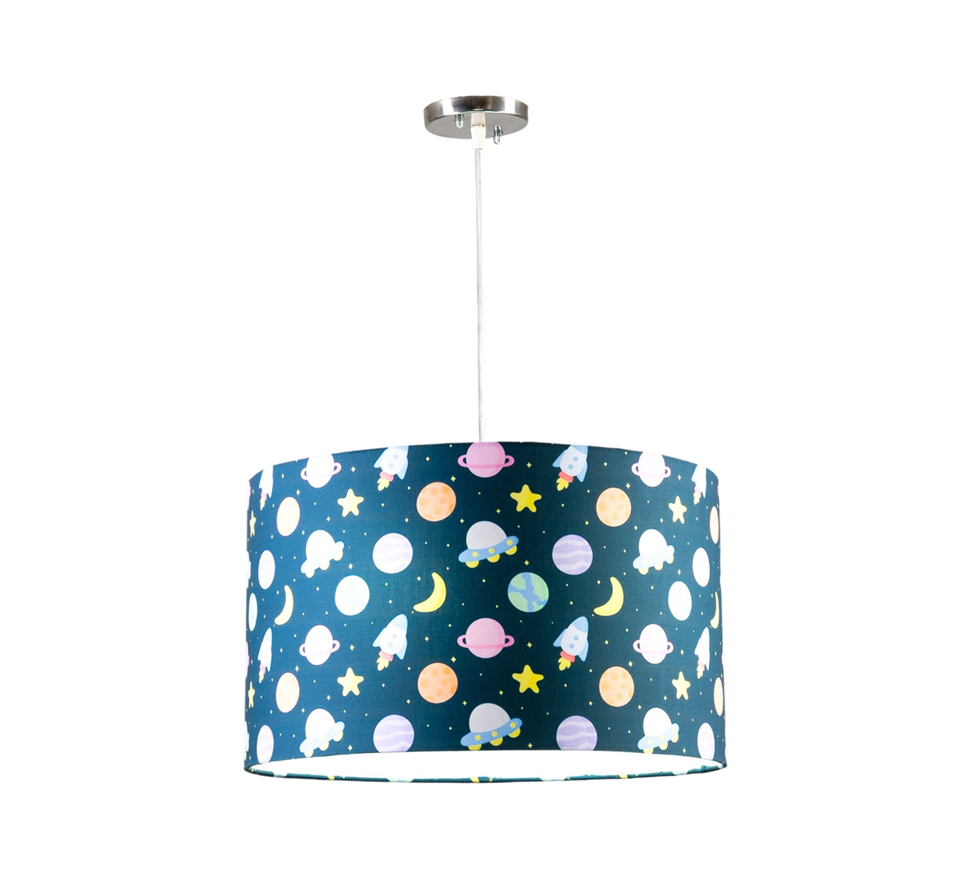 Planet Pendant Light with a Blue Background - Vitrine Furniture - Lighting