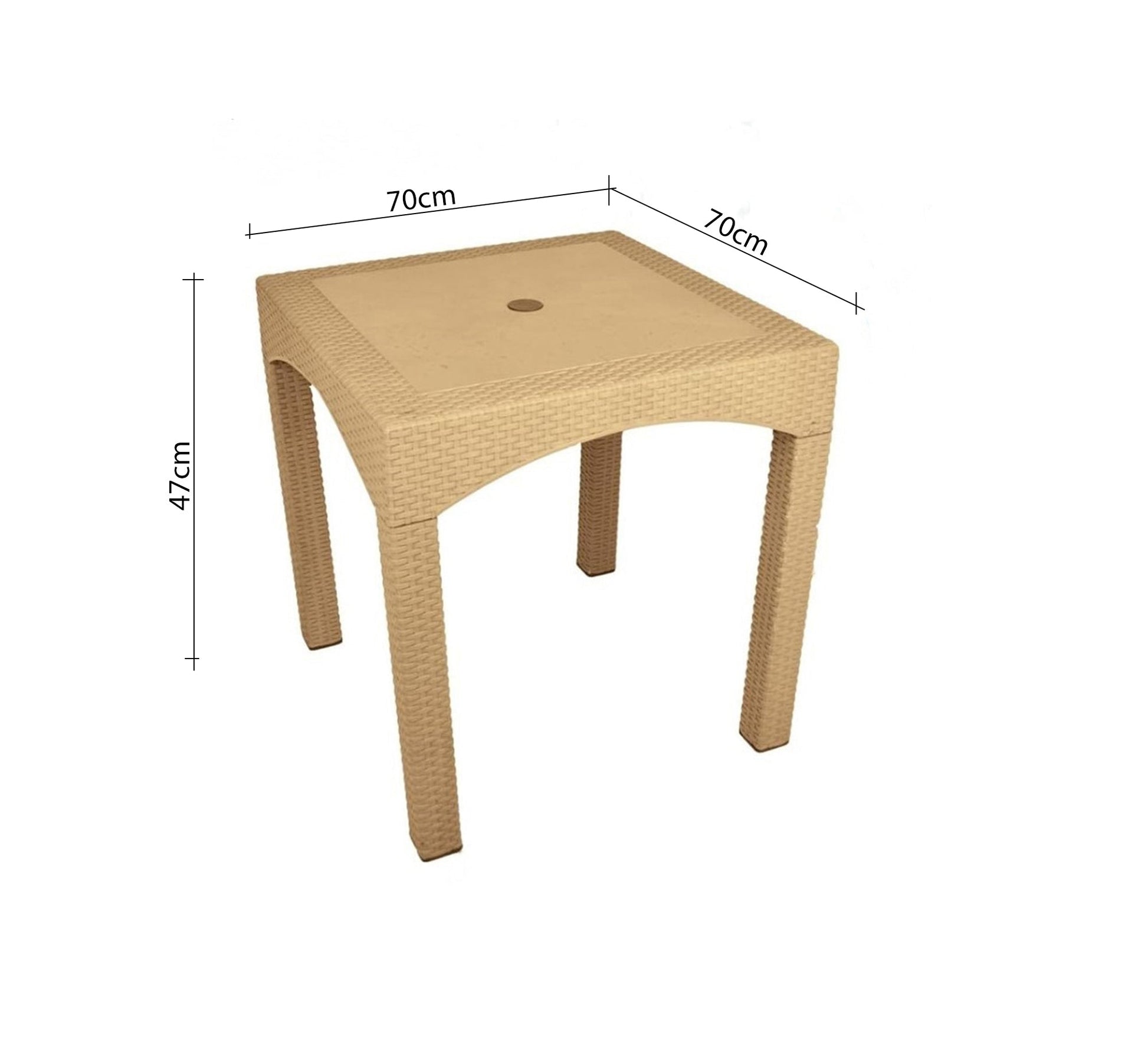 Plastic seating set with curved backrests - Vitrine Furniture - Outdoor Products