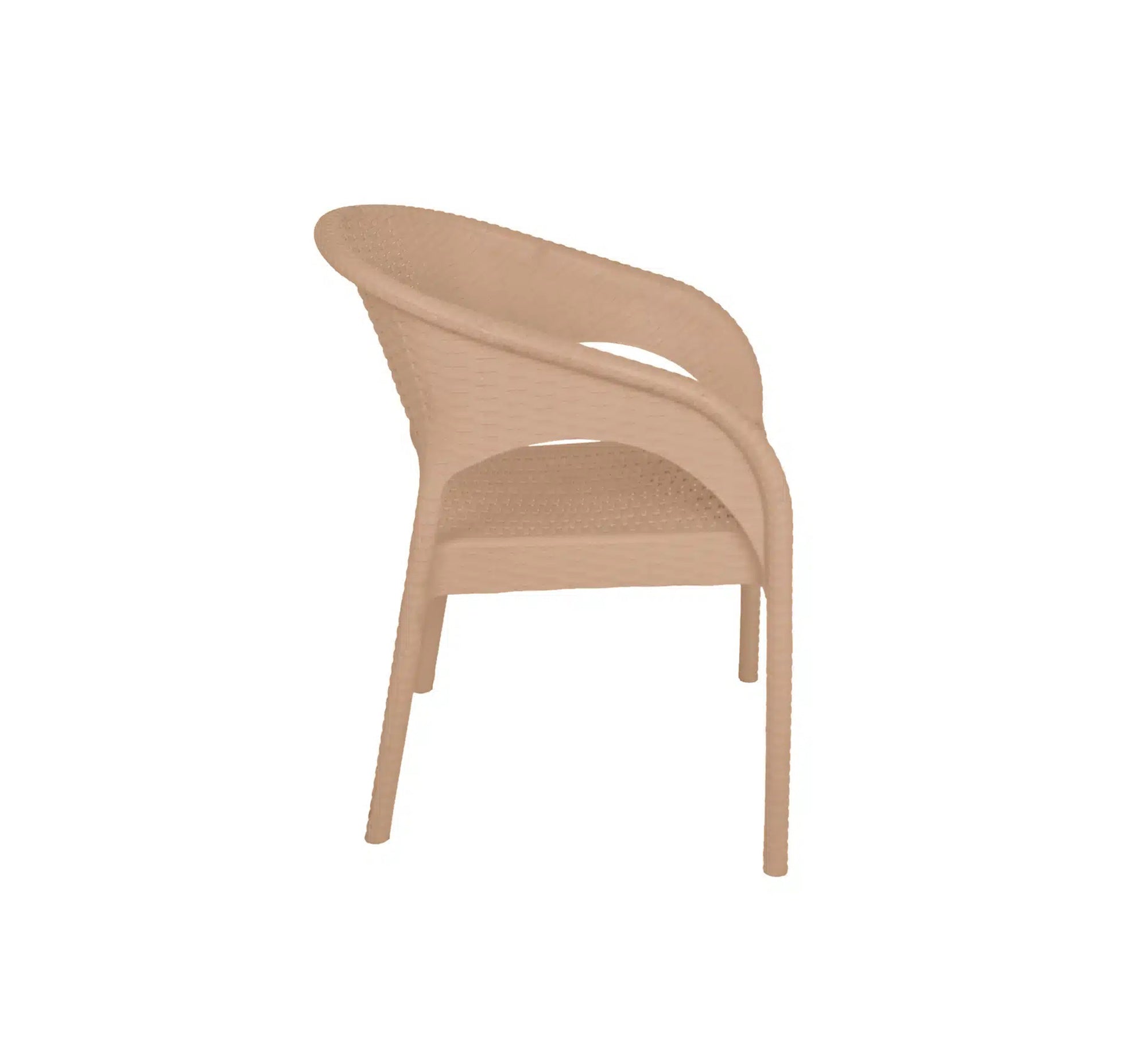 Plastic seating set with curved backrests - Vitrine Furniture - Outdoor Products