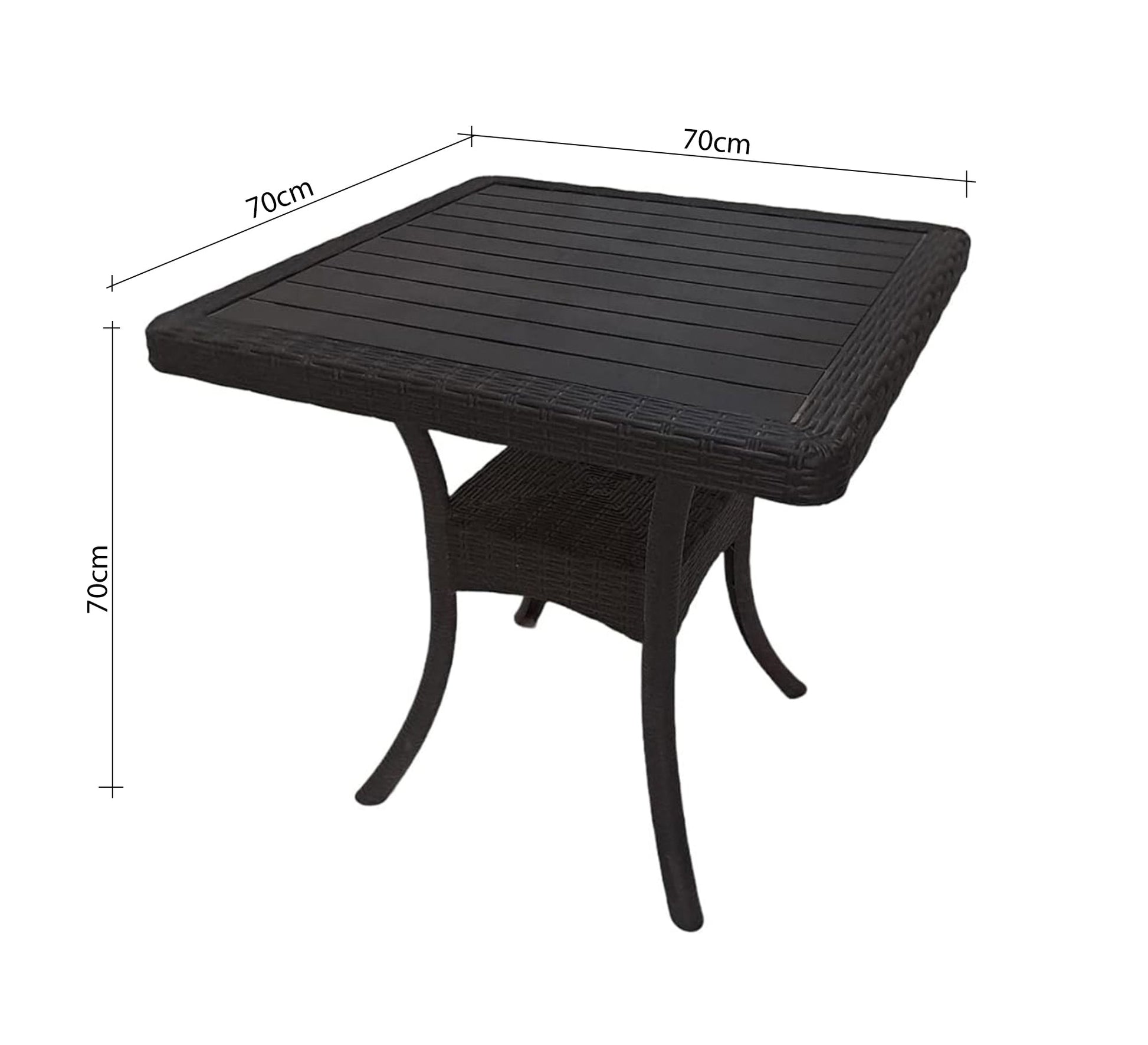 Plastic set with four chairs and a square table - Vitrine Furniture - Outdoor Products