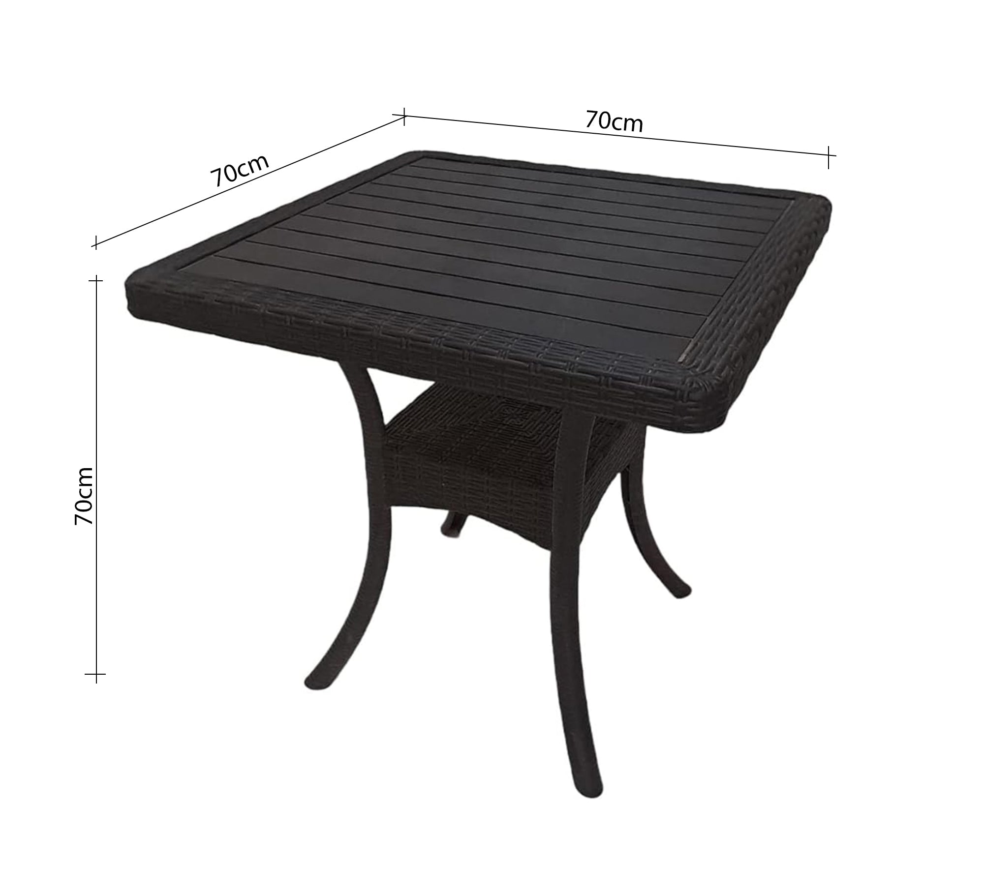 Plastic set with four chairs and a square table - Vitrine Furniture - Outdoor Products