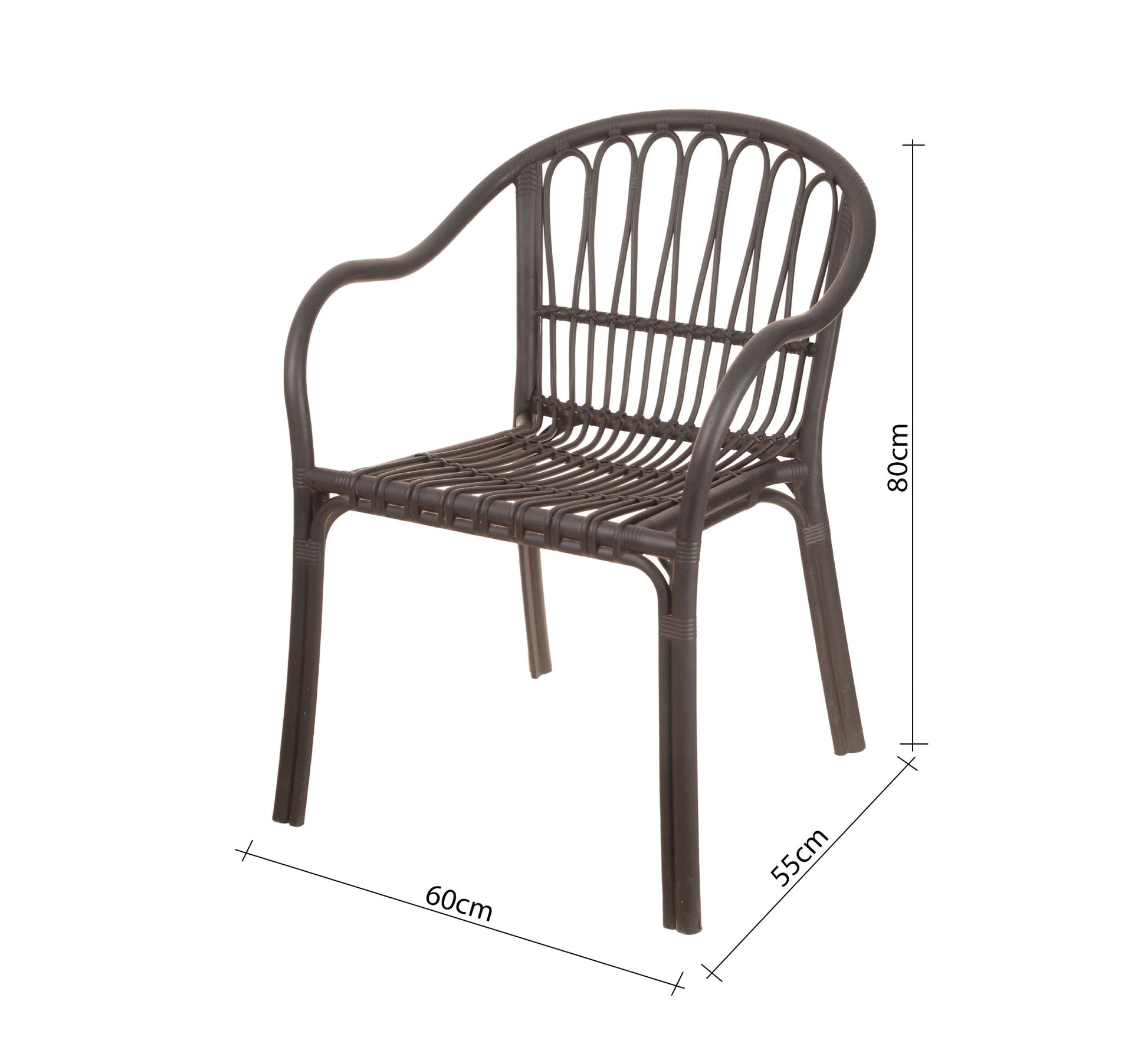 Plastic set with four chairs and a square table - Vitrine Furniture - Outdoor Products