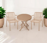 Plastic set with two chairs and a round table - Vitrine Furniture - Outdoor Products