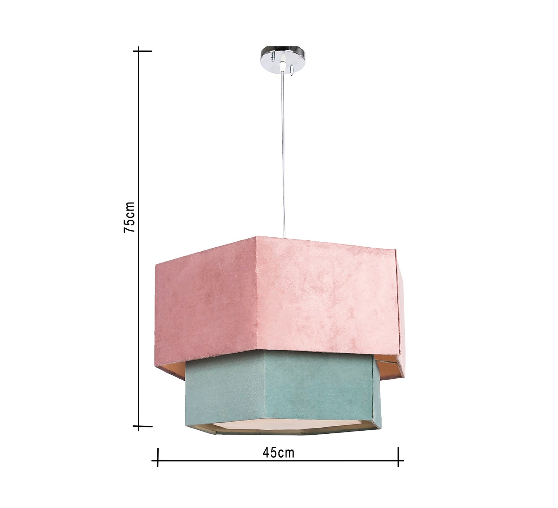 Plated polygonal ceiling lamp - Vitrine Furniture - Lighting