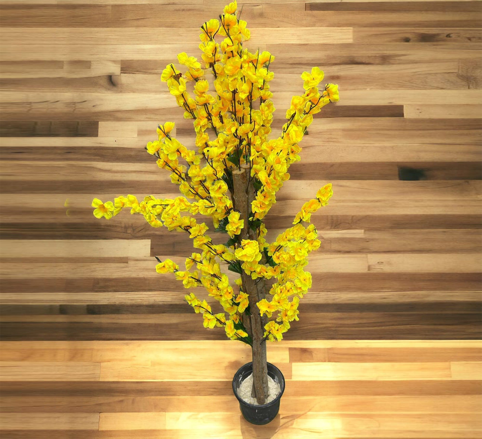 Polygonal flowering artificial flower pot - Vitrine Furniture - Décor