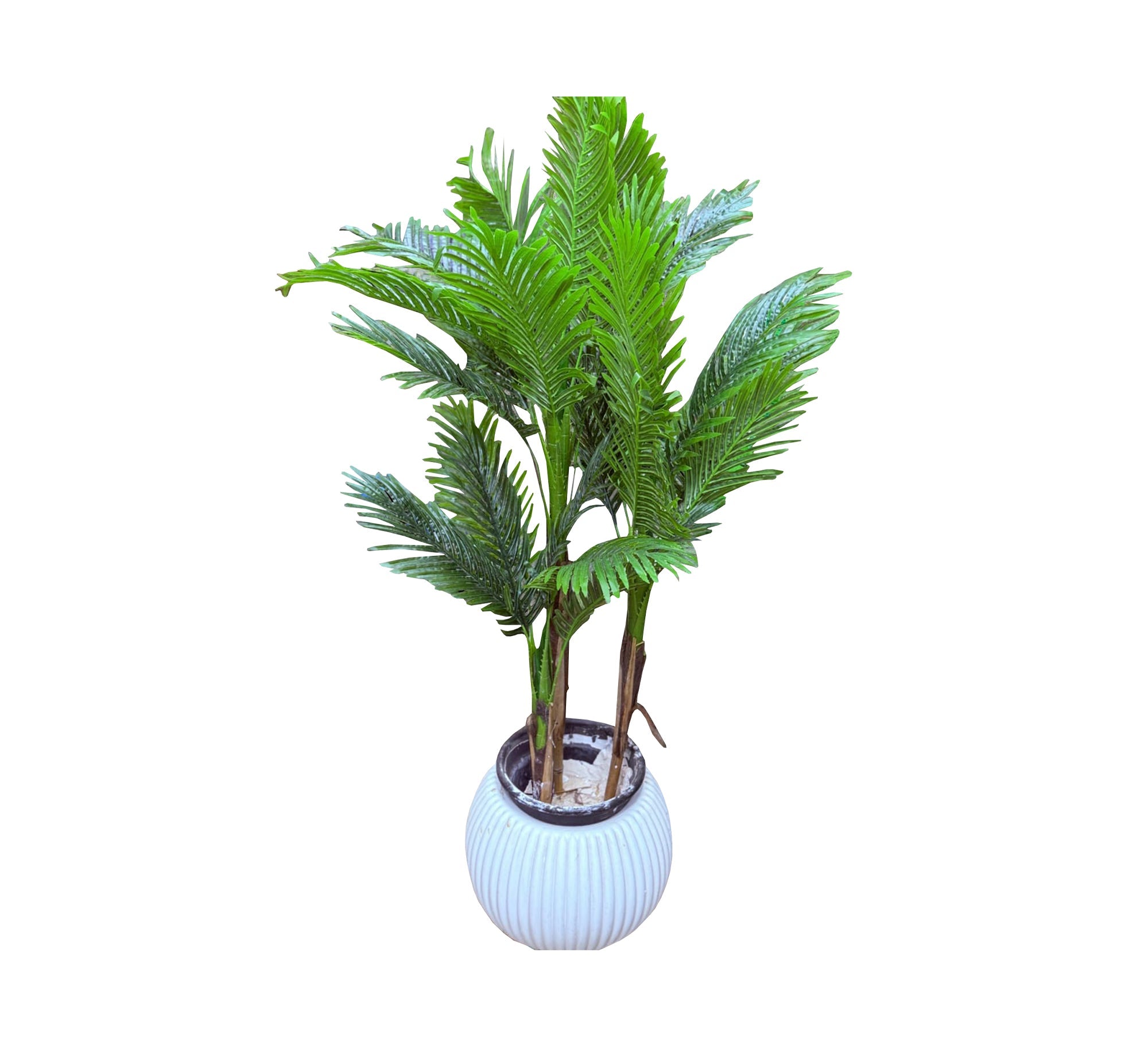 Polygonal white artificial plant pot - Vitrine Furniture - Décor