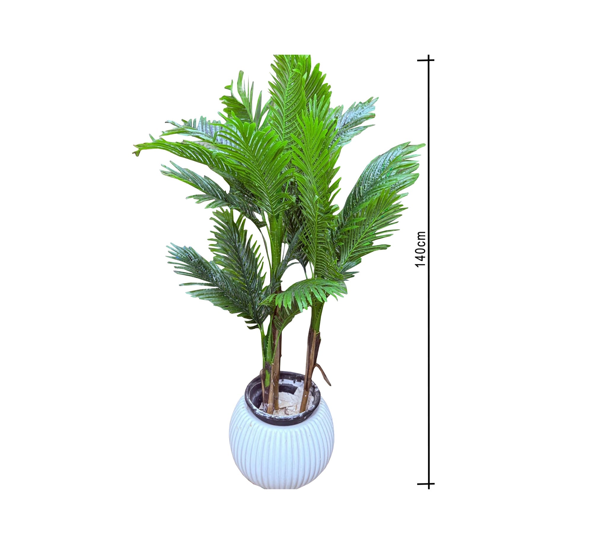 Polygonal white artificial plant pot - Vitrine Furniture - Décor