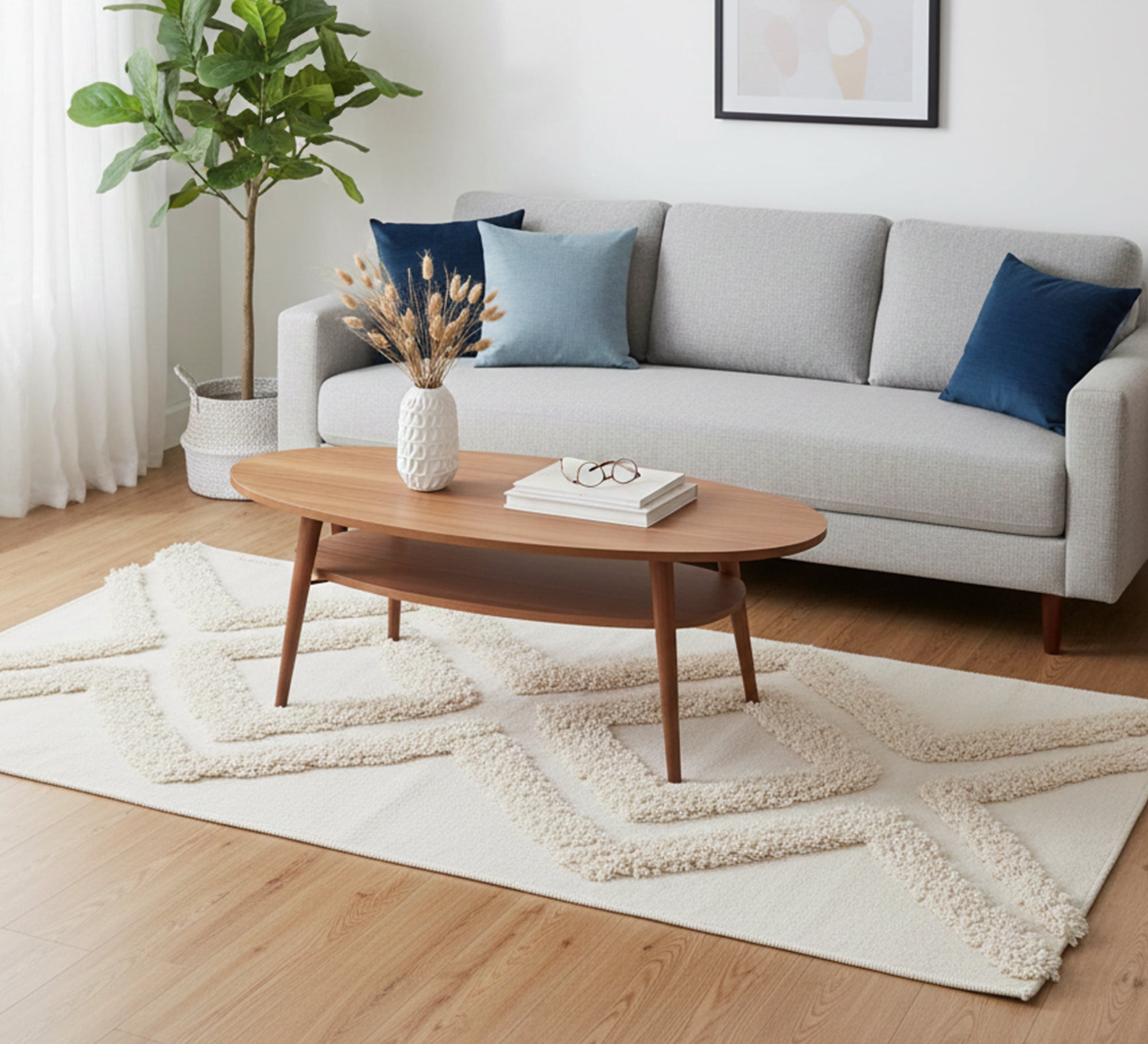 Poppy rug with geometric patterns - Vitrine Furniture - Accessories