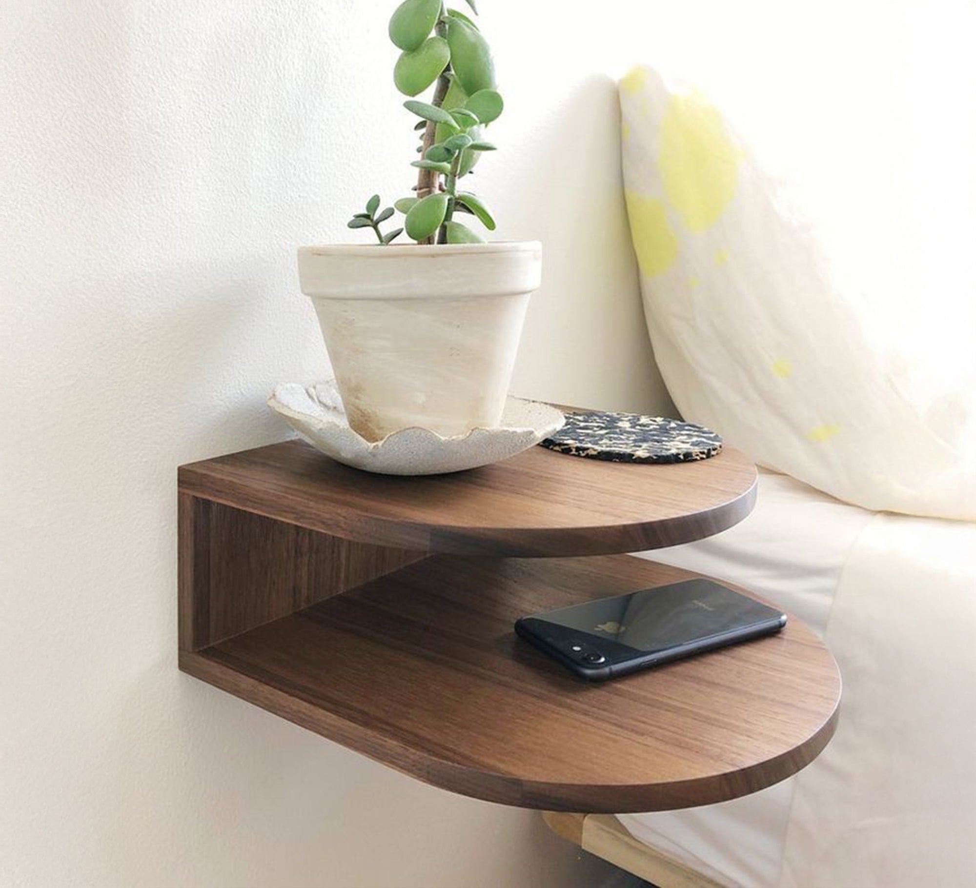 Practical and elegant wooden hanging table - Vitrine Furniture - Furniture