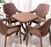 Practical and modern brown outdoor seating set - Vitrine Furniture - Outdoor Products