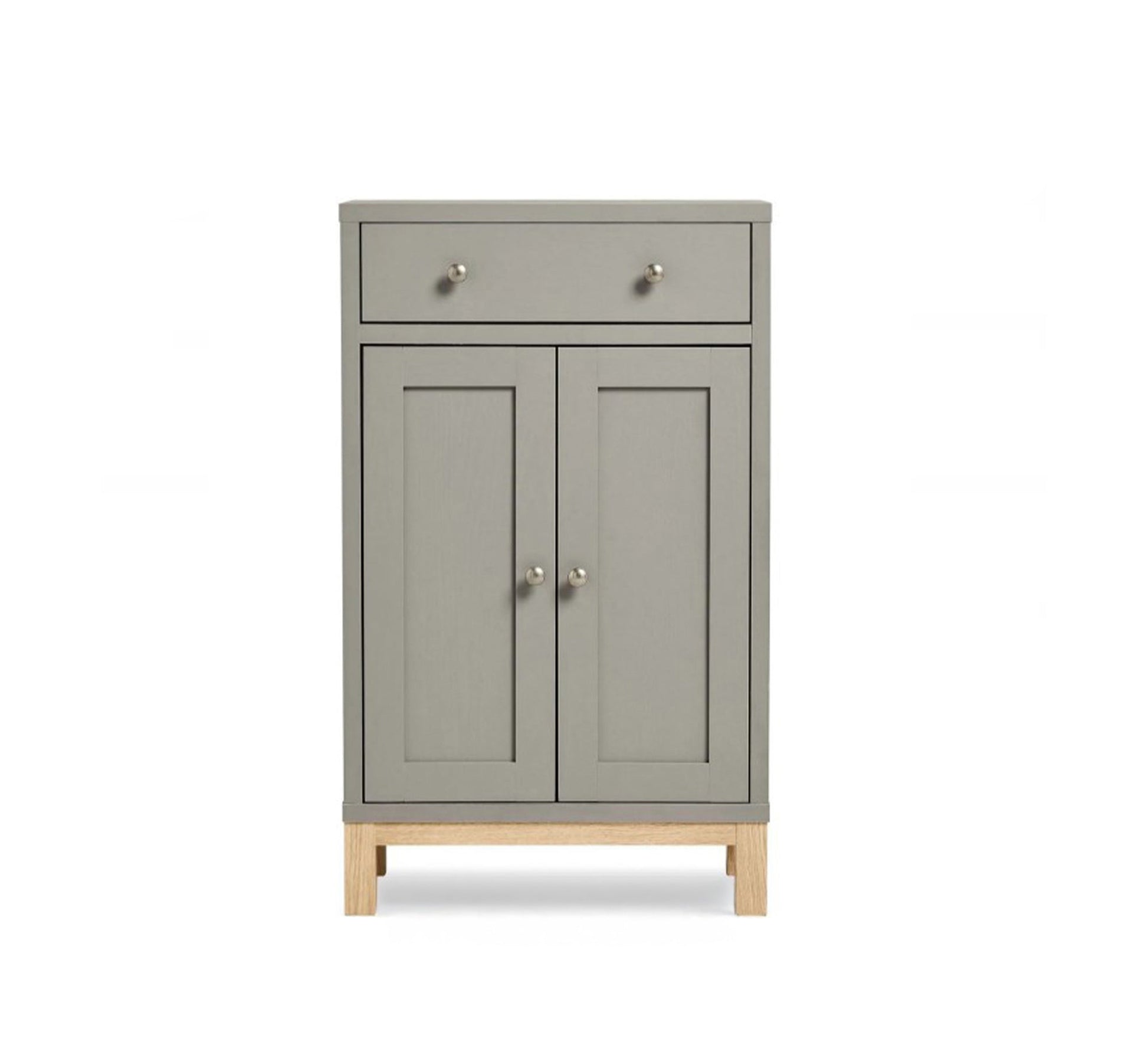 Practical and stylish gray storage cabinet with drawers - Vitrine Furniture - Furniture