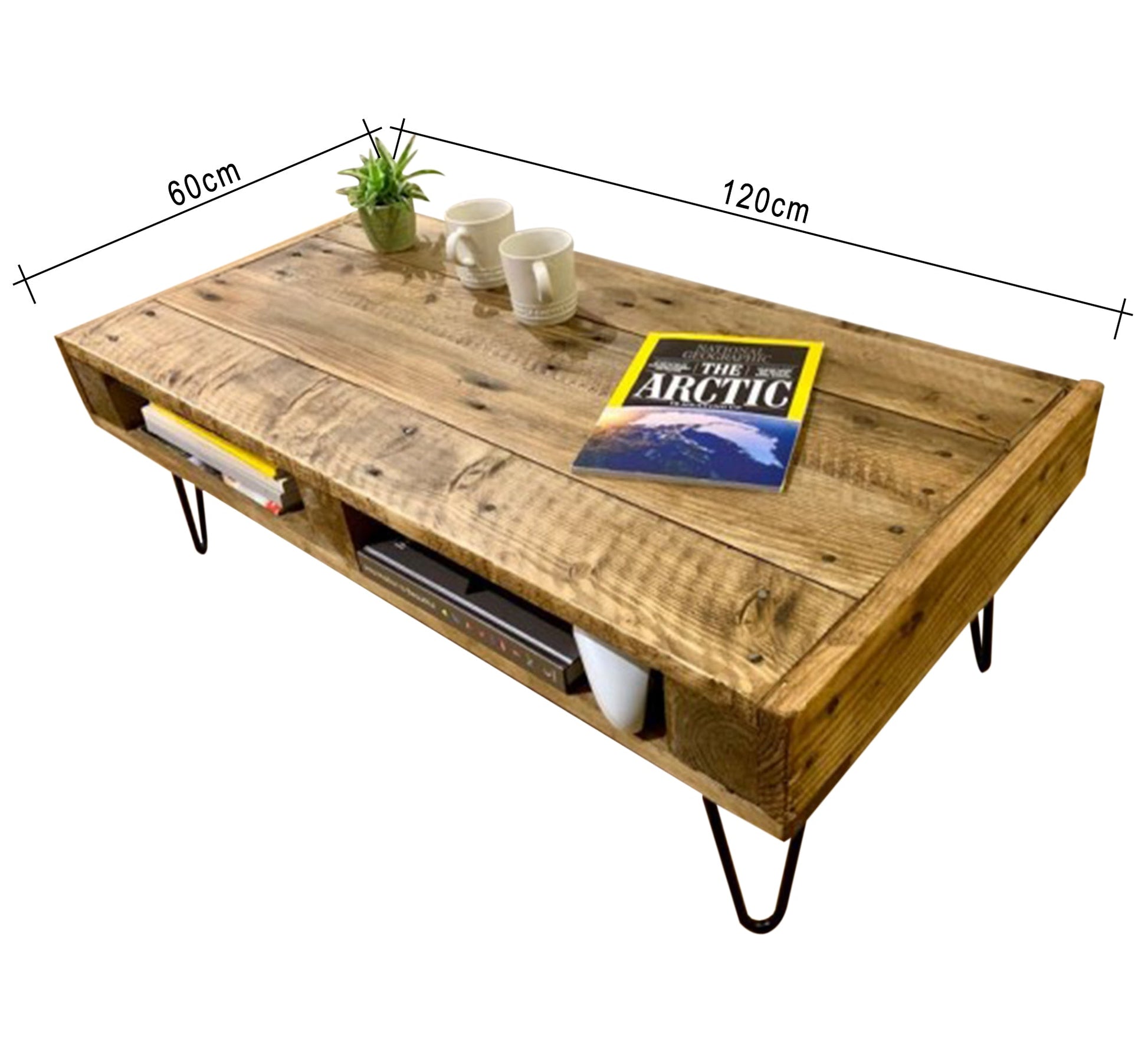 Practical coffee table with shelves - Vitrine Furniture - Furniture