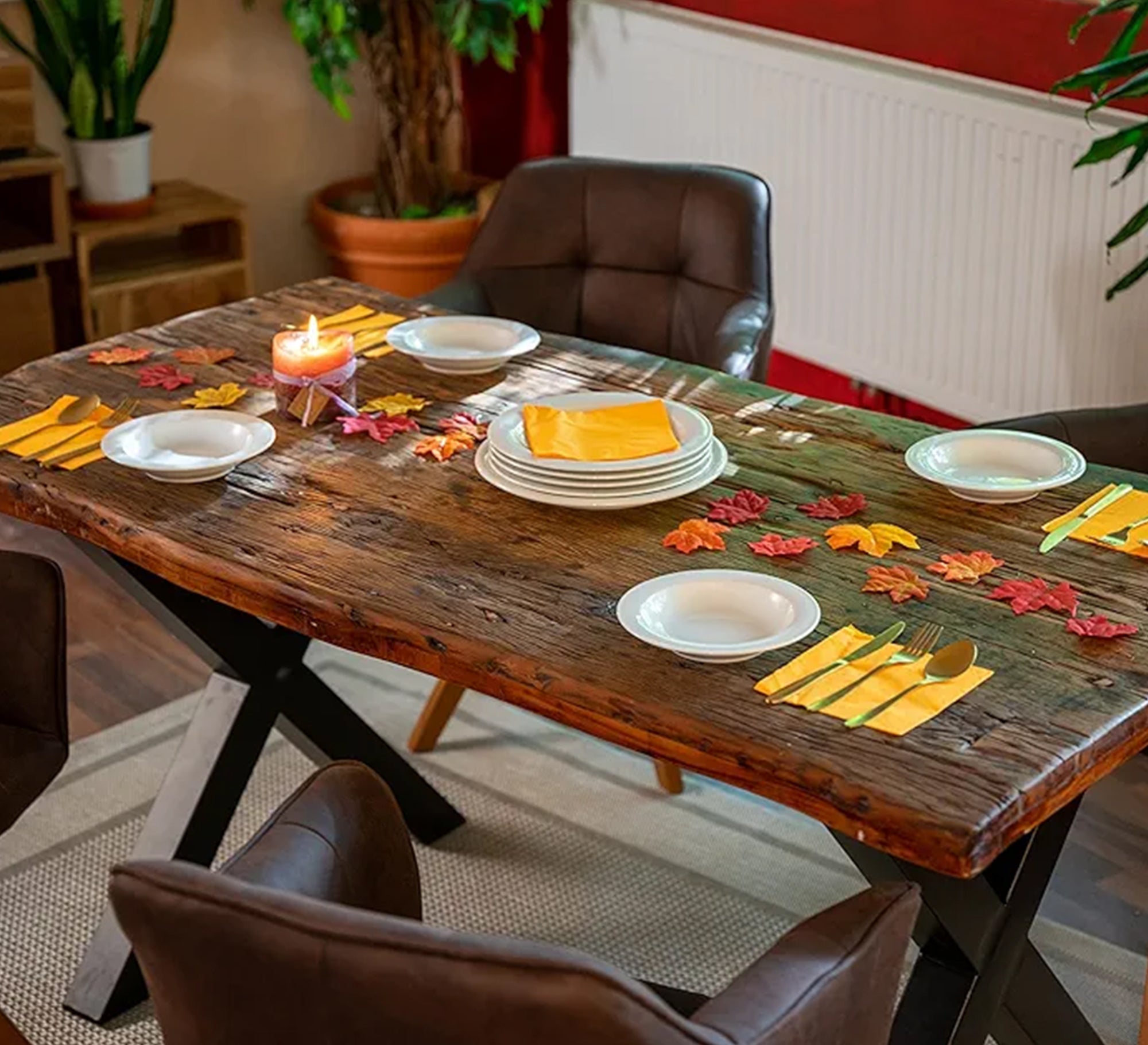 Practical dining table with metal legs - Vitrine Furniture - Outdoor Products