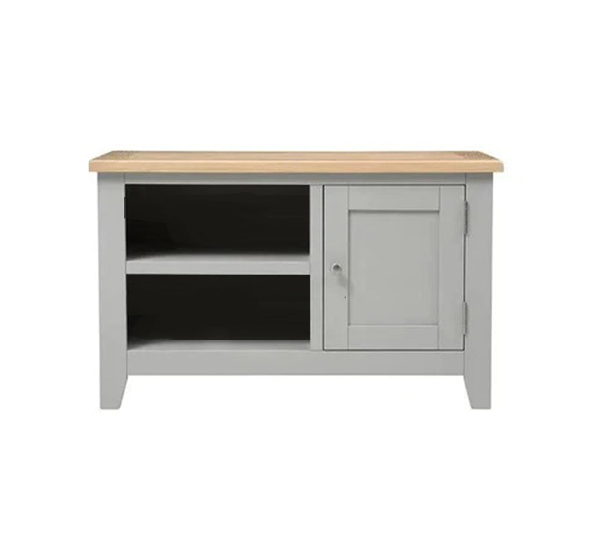 Practical gray console with a rustic design - Vitrine Furniture - Furniture