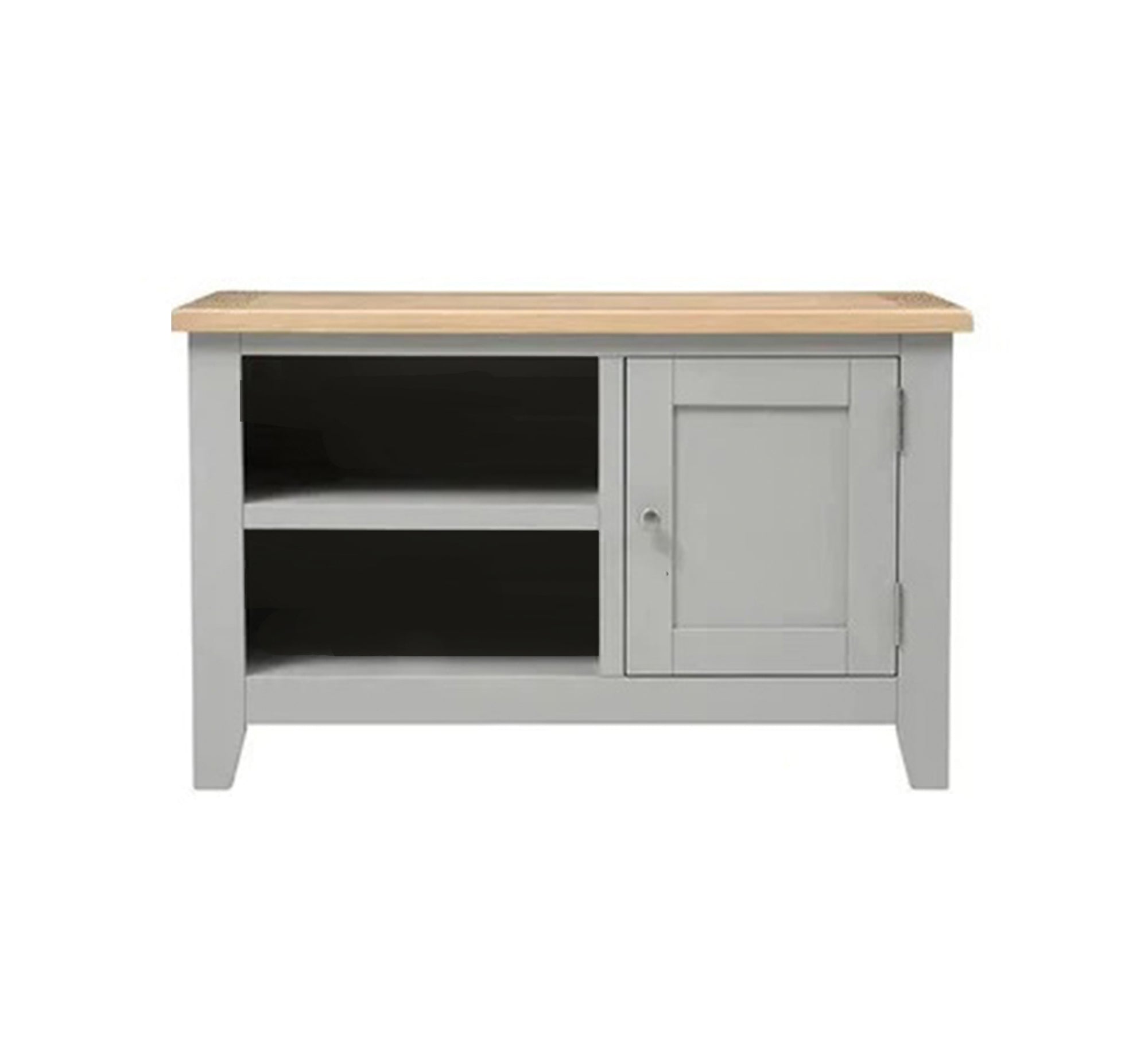 Practical gray console with a rustic design - Vitrine Furniture - Furniture