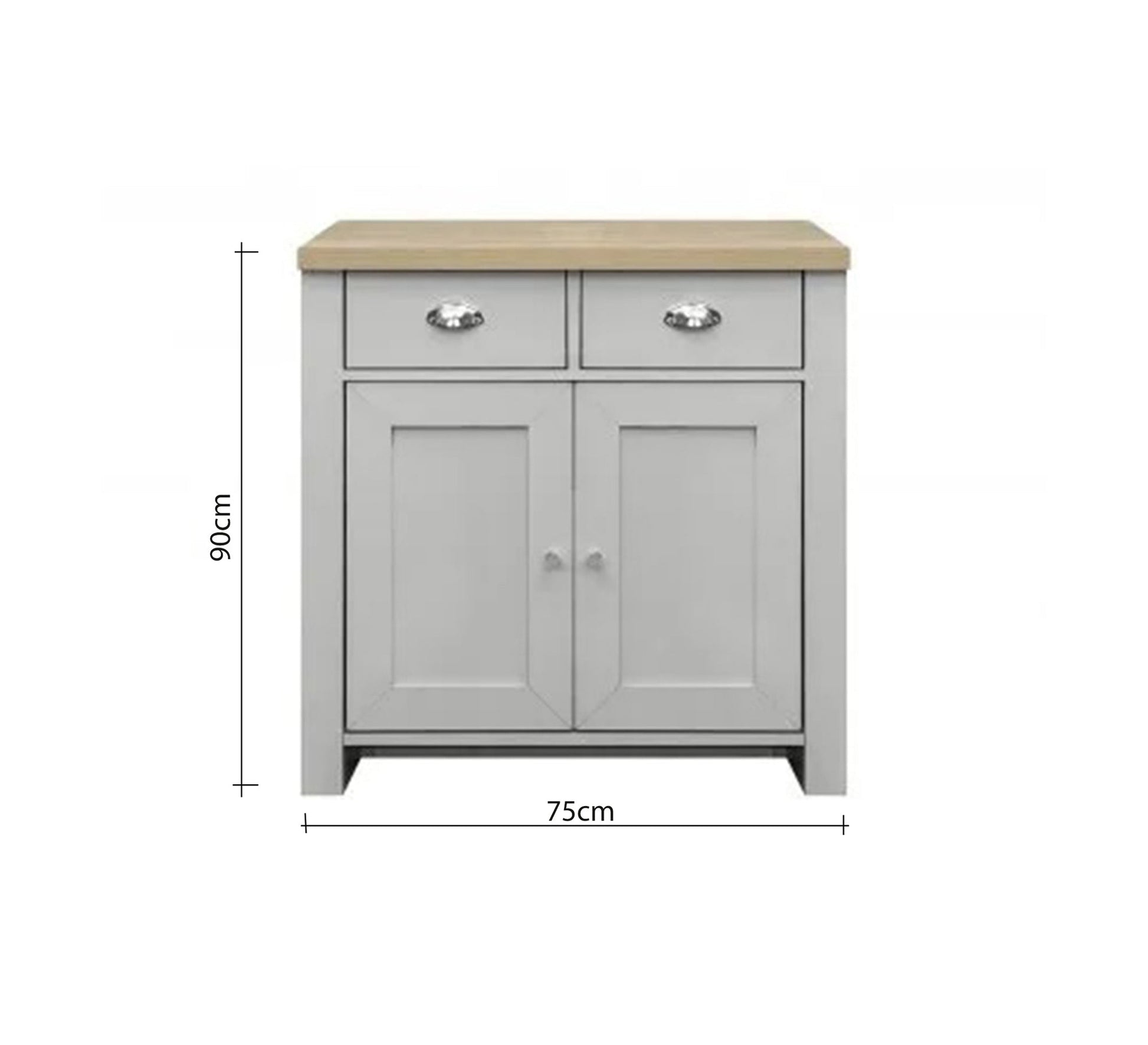 Practical gray, rustic, and functional storage cabinet with drawers - Vitrine Furniture - Furniture