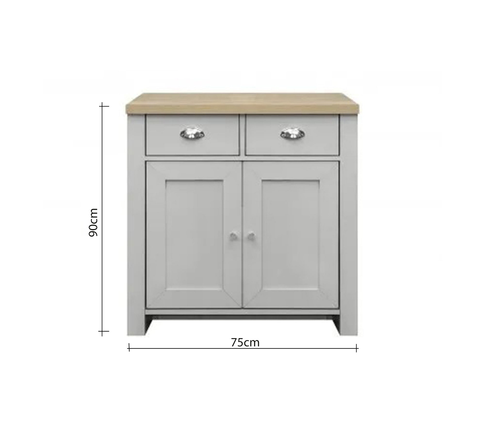 Practical gray, rustic, and functional storage cabinet with drawers - Vitrine Furniture - Furniture