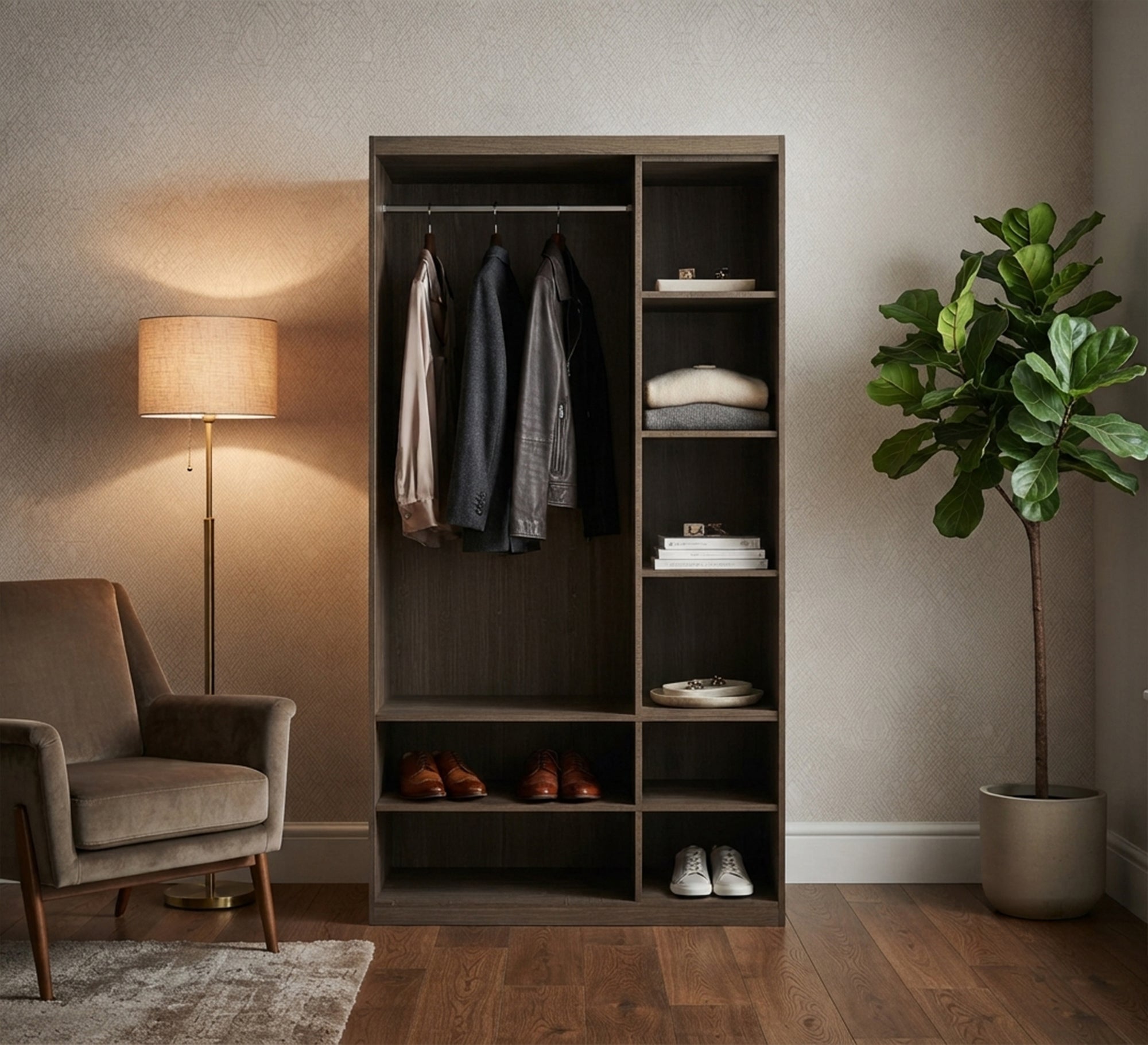 Practical modern wardrobe with smart internal organization - Vitrine Furniture - Wardrobes