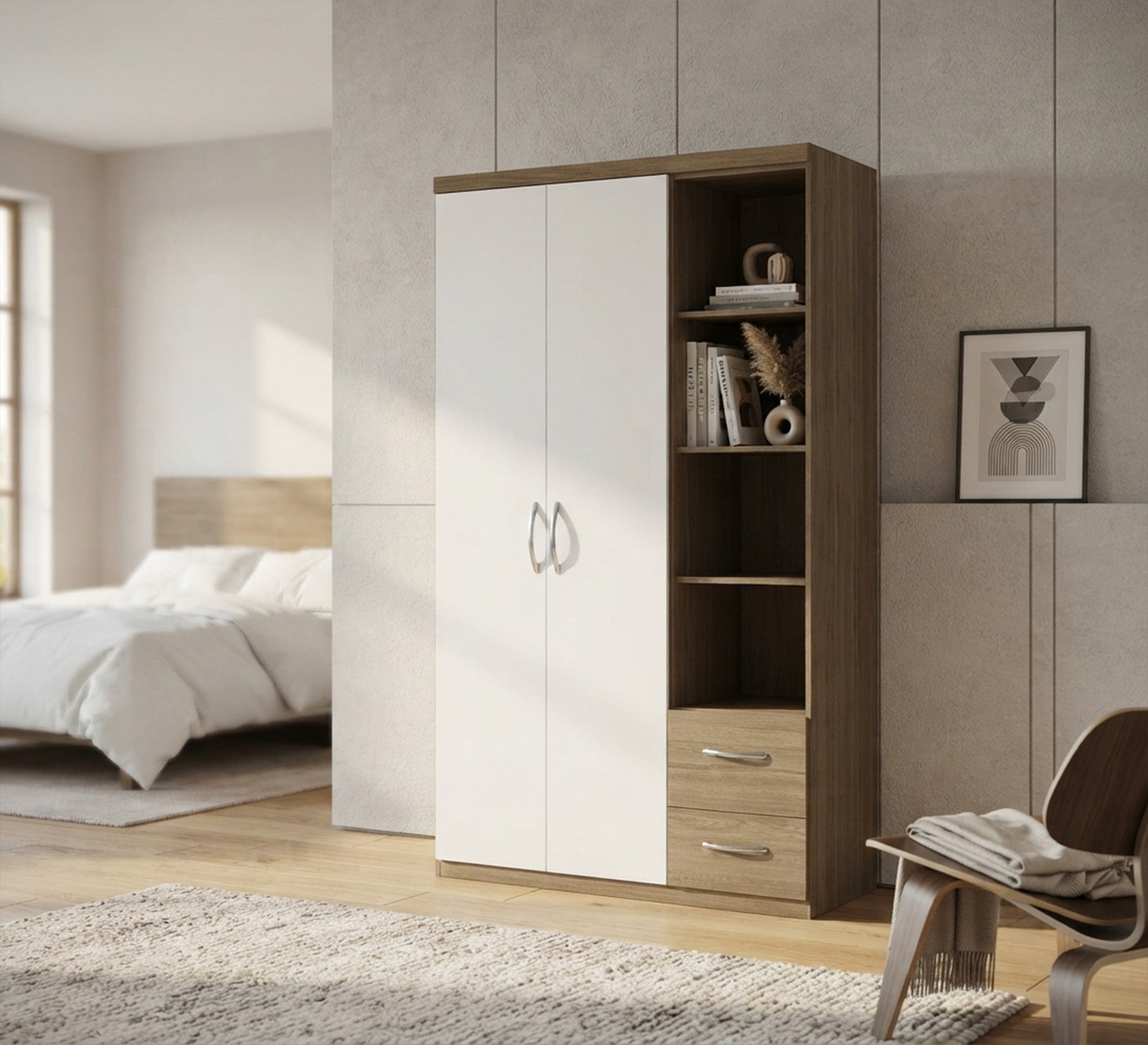 Practical modern wardrobe with smart internal organization - Vitrine Furniture - Wardrobes