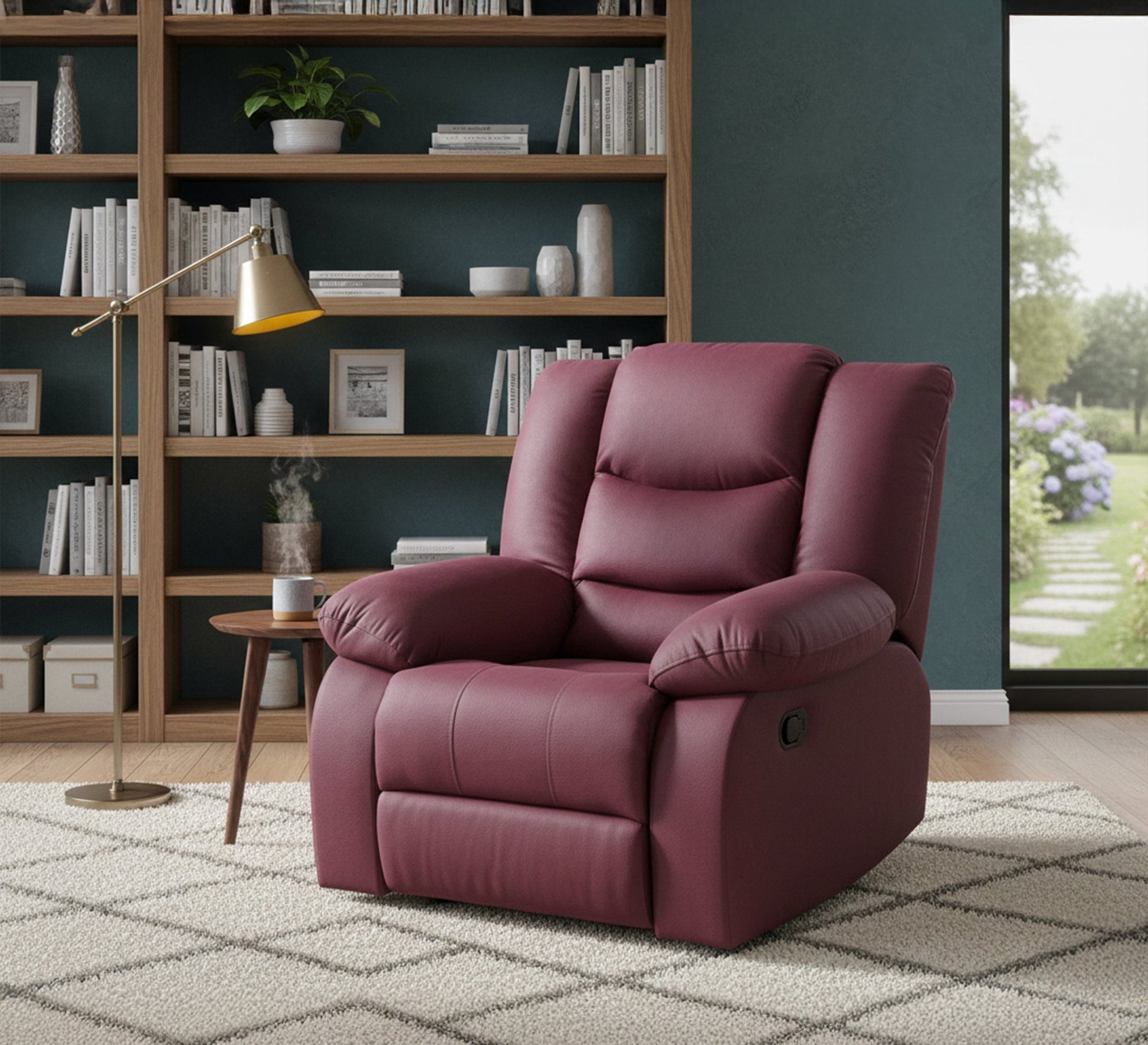 Purple Lazy Boy rocking Chair - Vitrine Furniture - Lazyboy Chair