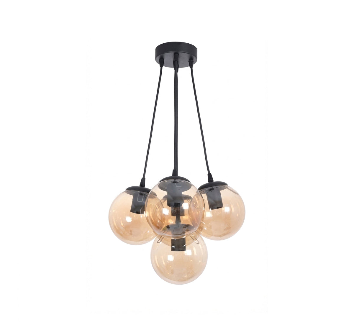 Radiant five-light amber clusters - Vitrine Furniture - Ceiling lights