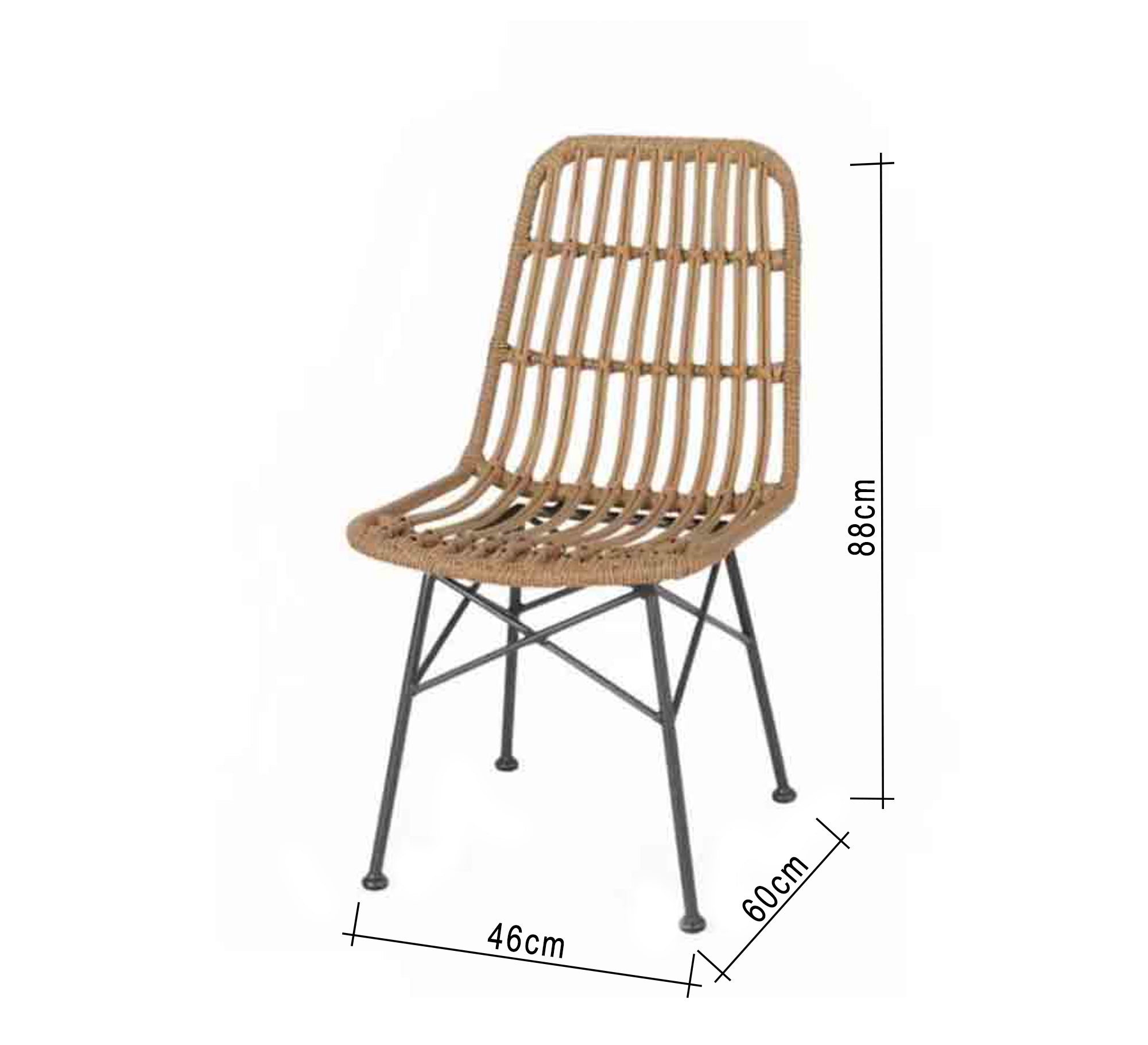 Rattan chair with high back - Vitrine Furniture - Outdoor Products