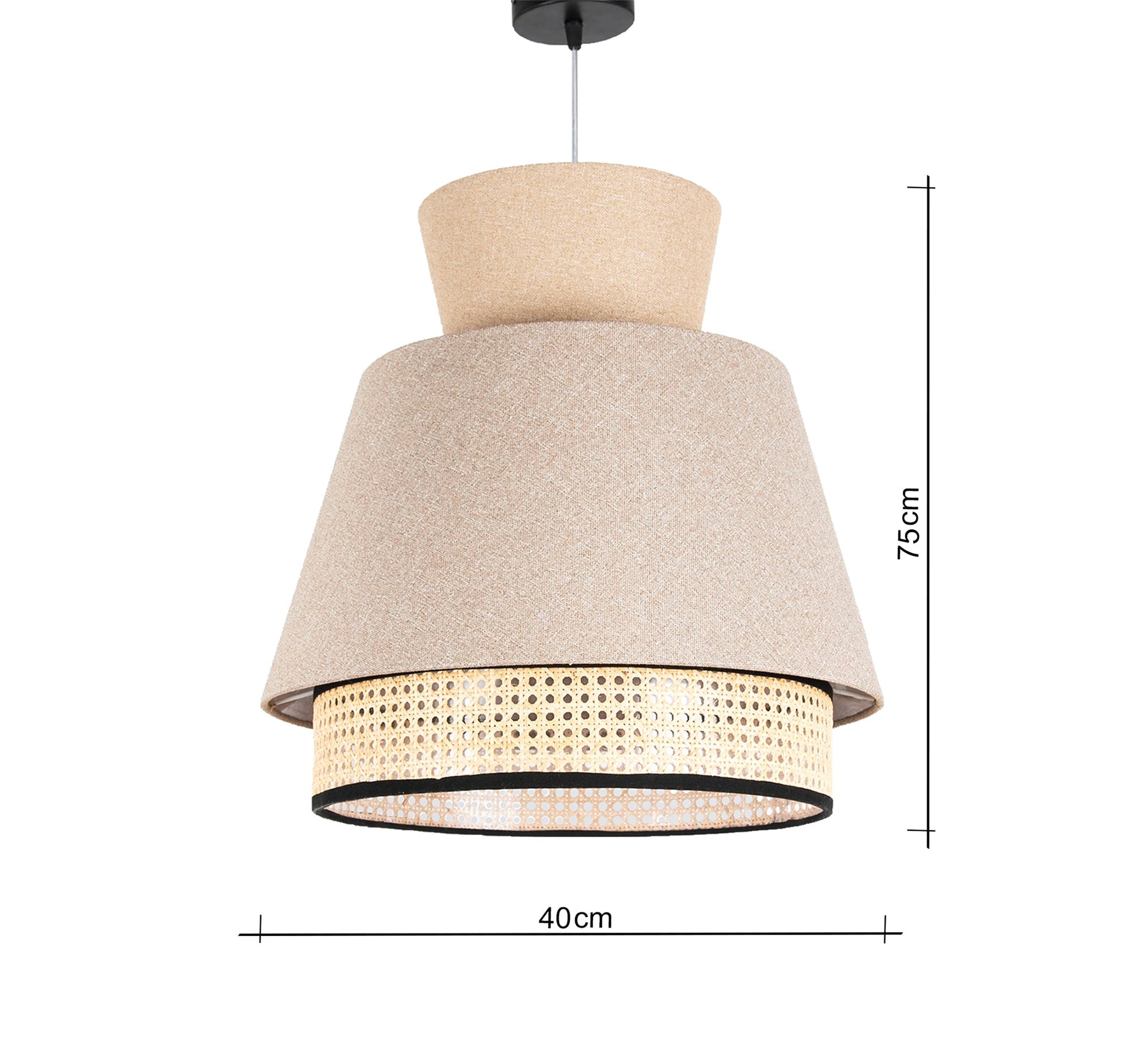 Rattan pendant light - Vitrine Furniture - Lighting