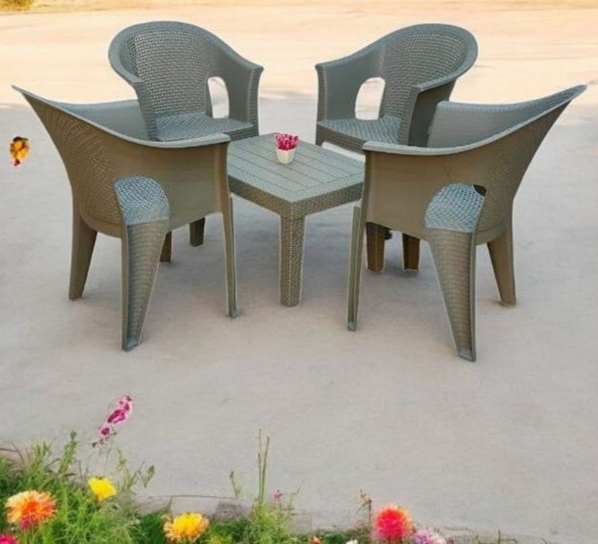 Rattan set, modern design, comfortable, and durable - Vitrine Furniture - Outdoor Products