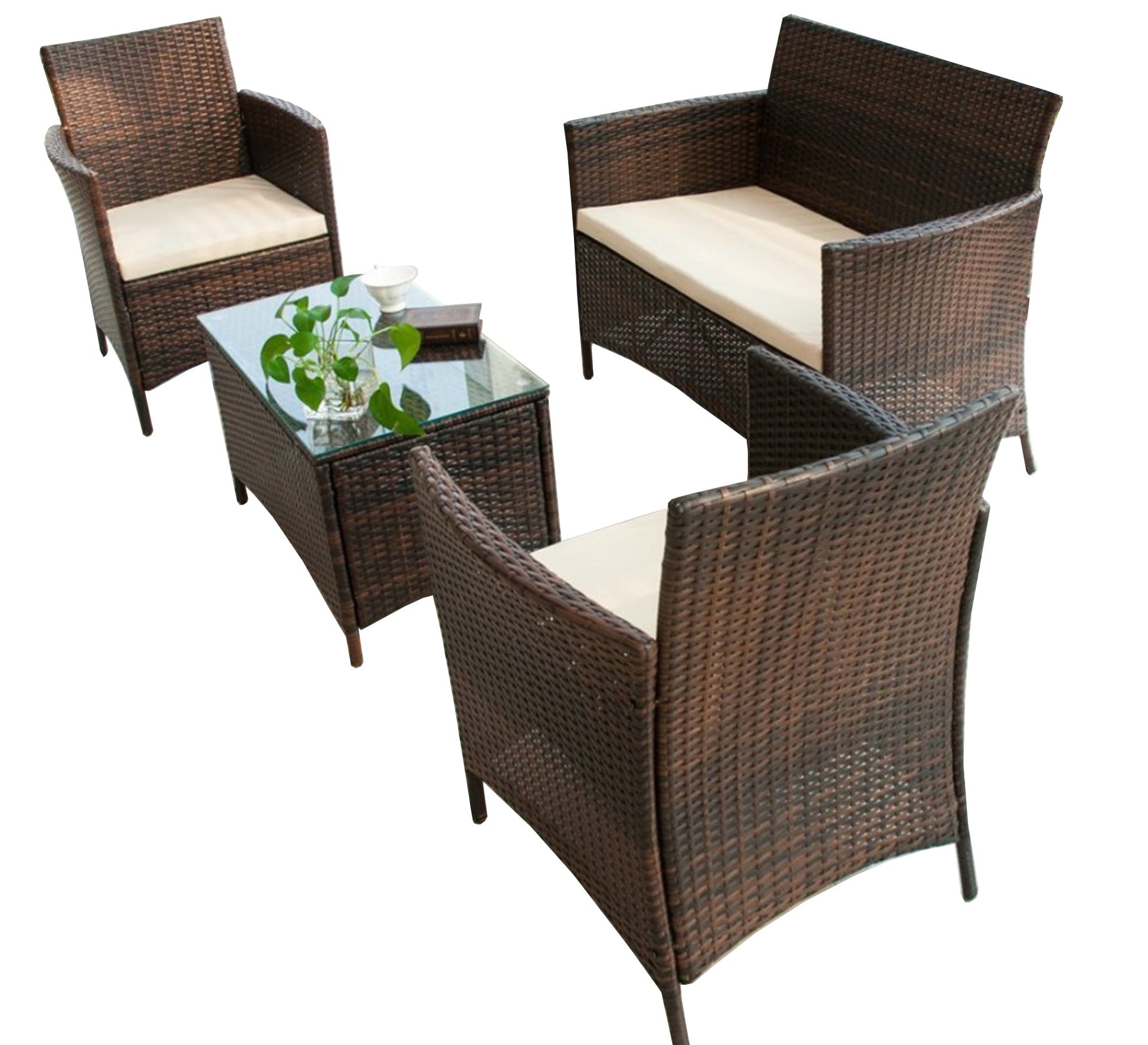Rattan sofa and chairs for the garden - Vitrine Furniture - Outdoor Products