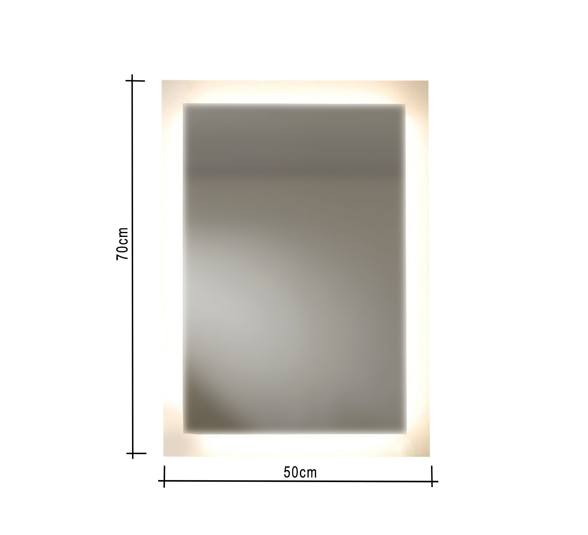 Rectangular bathroom mirror - Vitrine Furniture - Décor