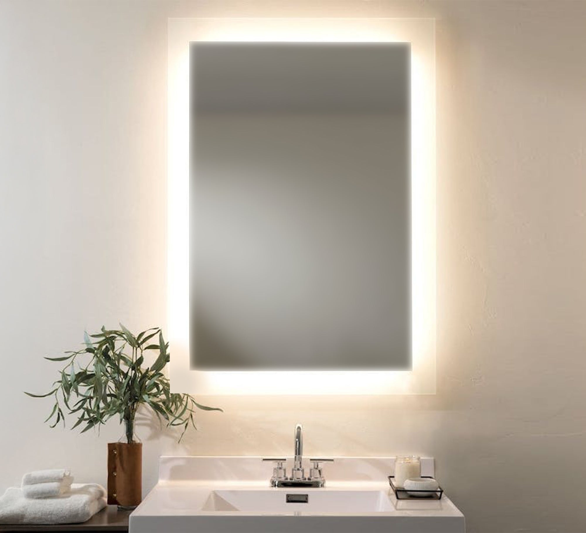 Rectangular bathroom mirror - Vitrine Furniture - Décor
