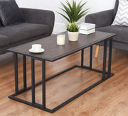 Rectangular coffee table with a sturdy black frame - Vitrine Furniture - Furniture