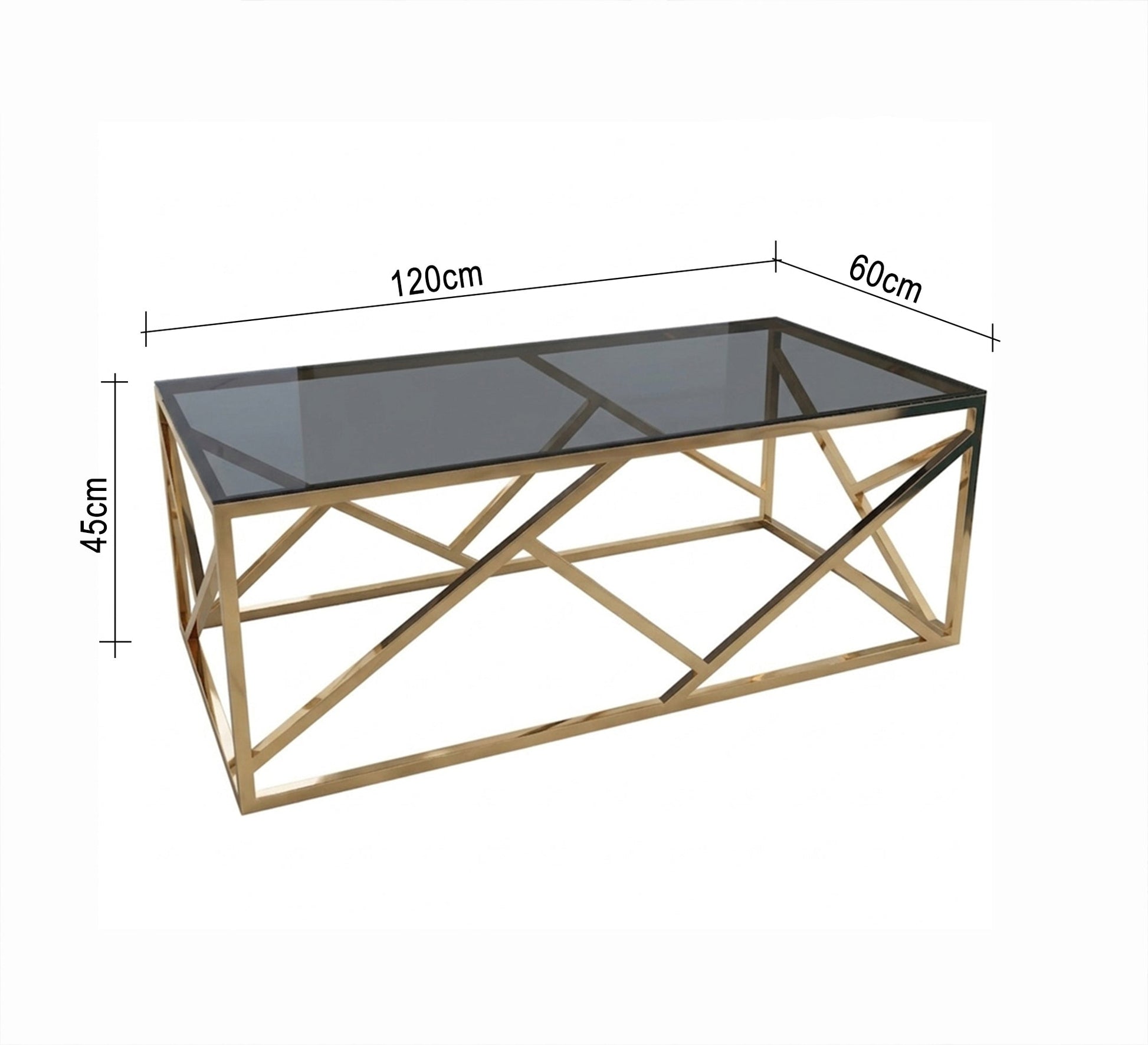 Rectangular coffee table with steel frame - Vitrine Furniture - Coffee Tables