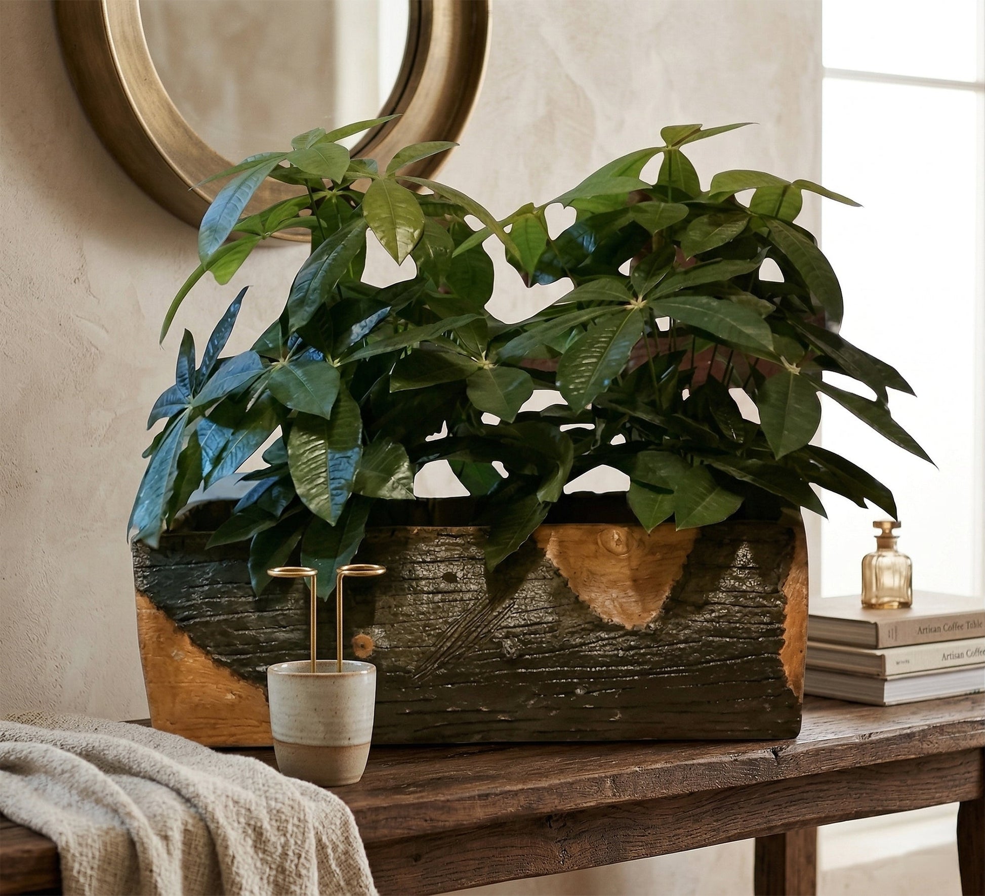 fake plant rectangular pot Rectangular decorative artificial plant pot – Vitrine Furniture