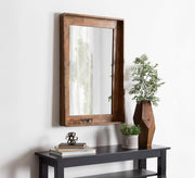 Rectangular entryway mirror with a decorative shelf - Vitrine Furniture - Décor