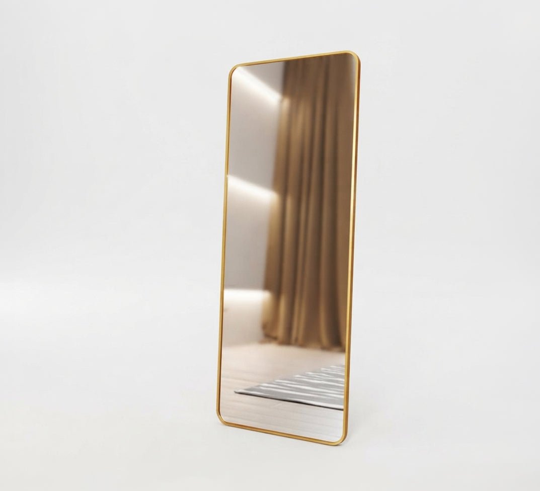 Rectangular Floor Mirror with Rounded Corners - Vitrine Furniture - Mirrors