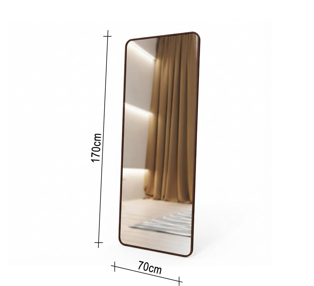 Rectangular Floor Mirror with Rounded Corners - Vitrine Furniture - Mirrors