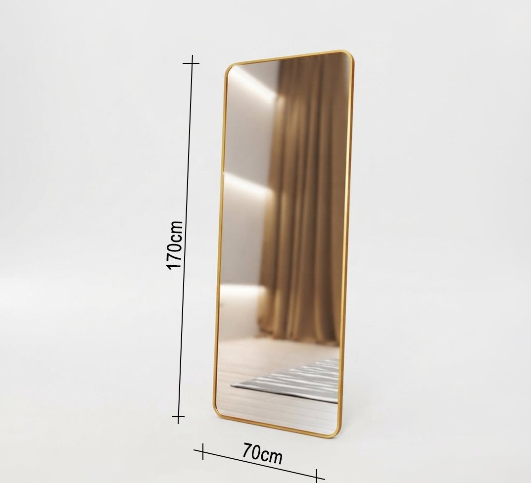 Rectangular Floor Mirror with Rounded Corners - Vitrine Furniture - Mirrors