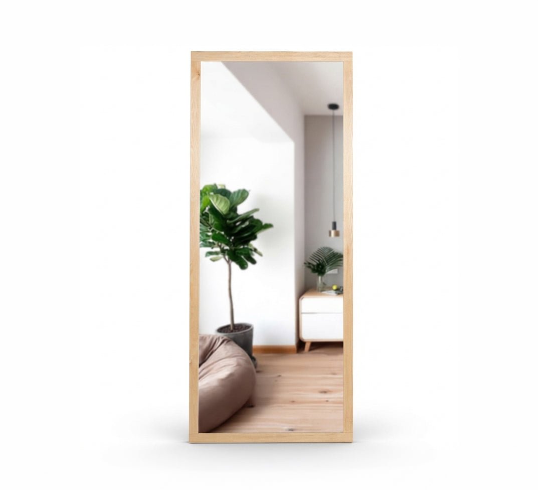 Rectangular Floor Mirror with Wide Frame - Vitrine Furniture - Mirrors