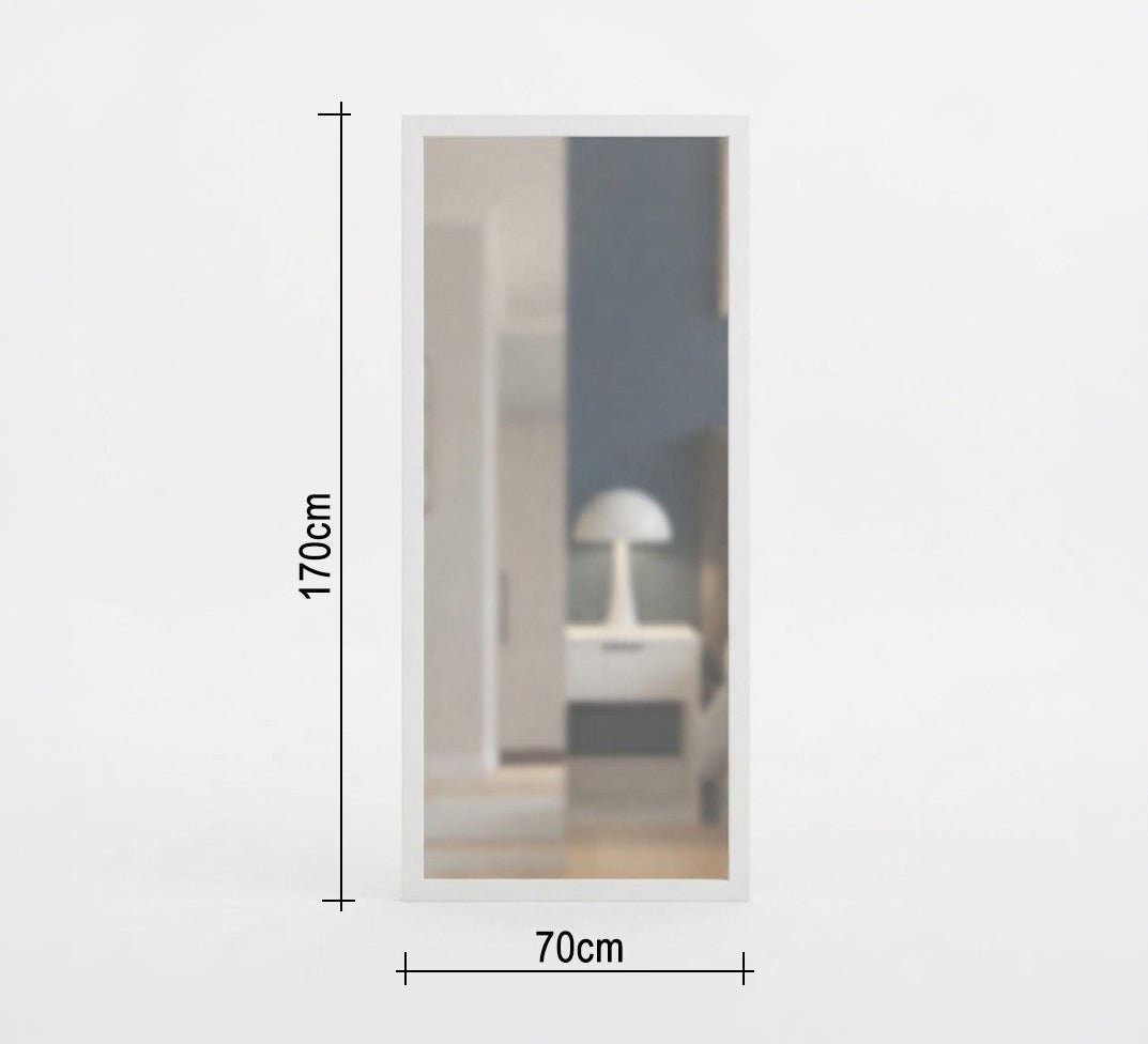 Rectangular Floor Mirror with Wide Frame - Vitrine Furniture - Mirrors