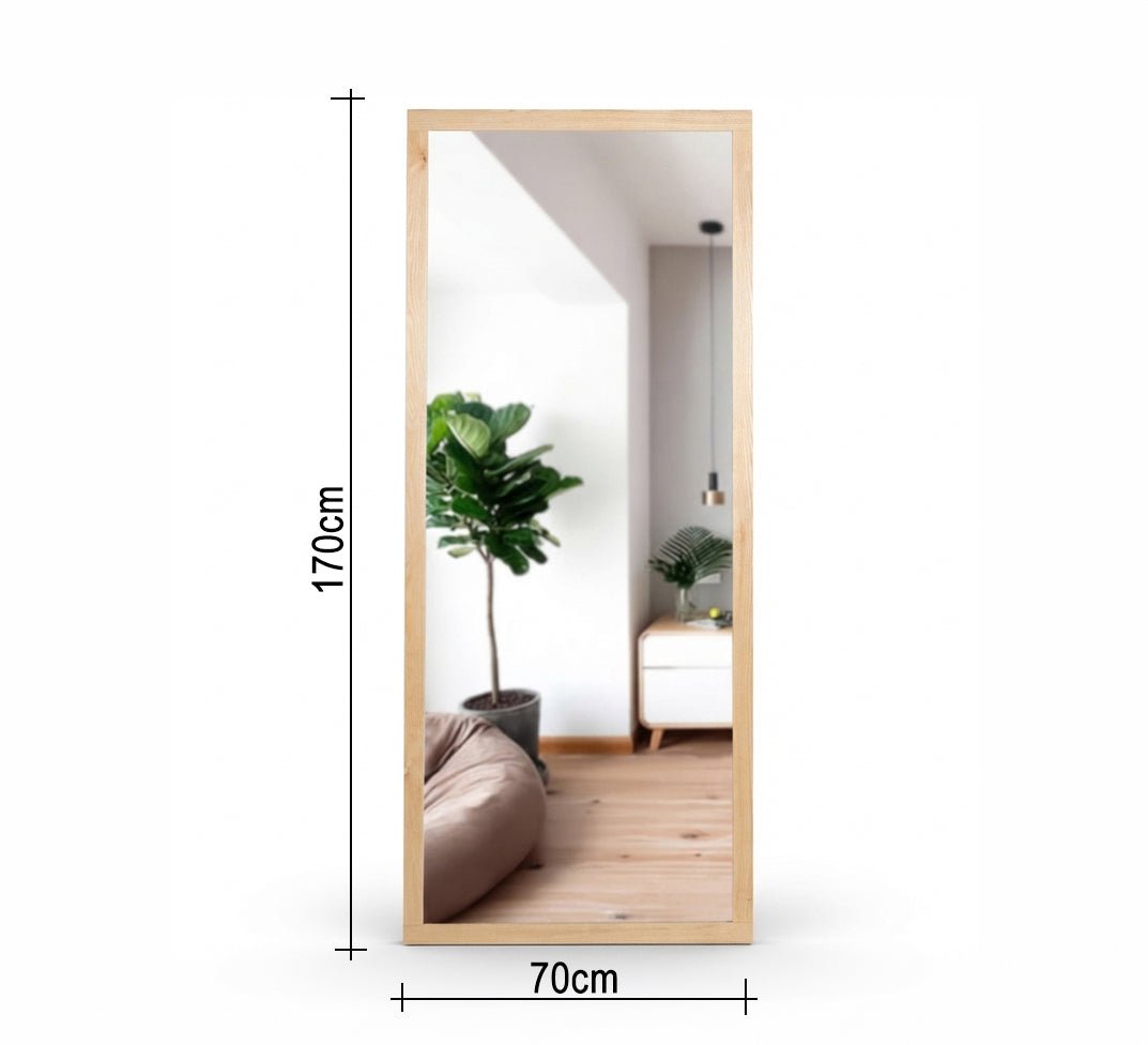 Rectangular Floor Mirror with Wide Frame - Vitrine Furniture - Mirrors