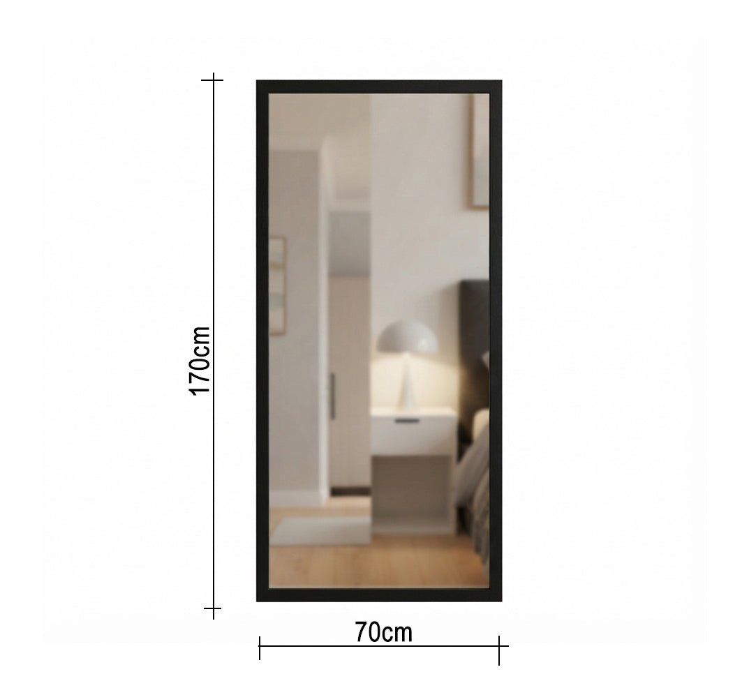 Rectangular Floor Mirror with Wide Frame - Vitrine Furniture - Mirrors