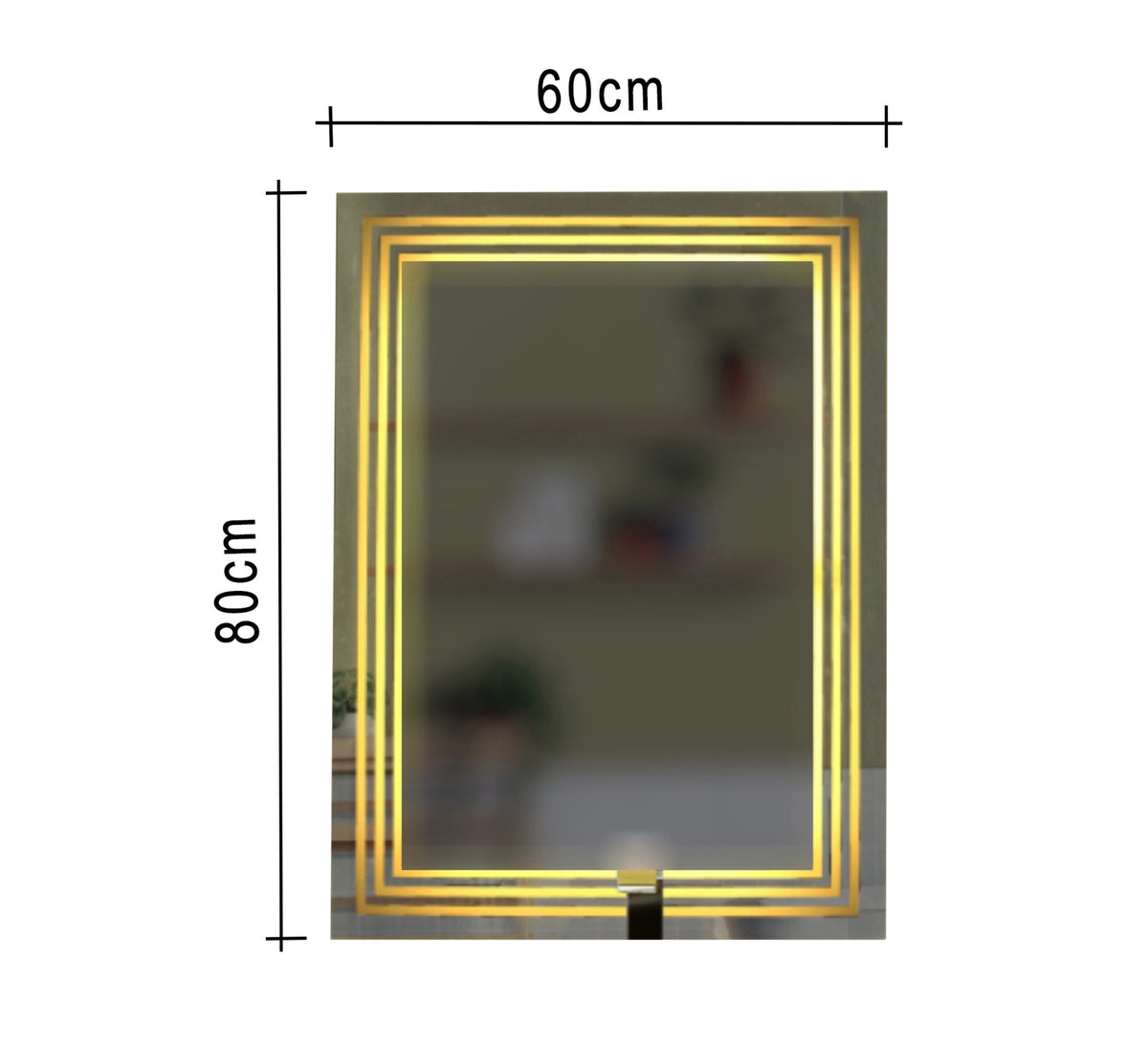 Rectangular LED mirrors, 60 cm Width - Vitrine Furniture - Décor